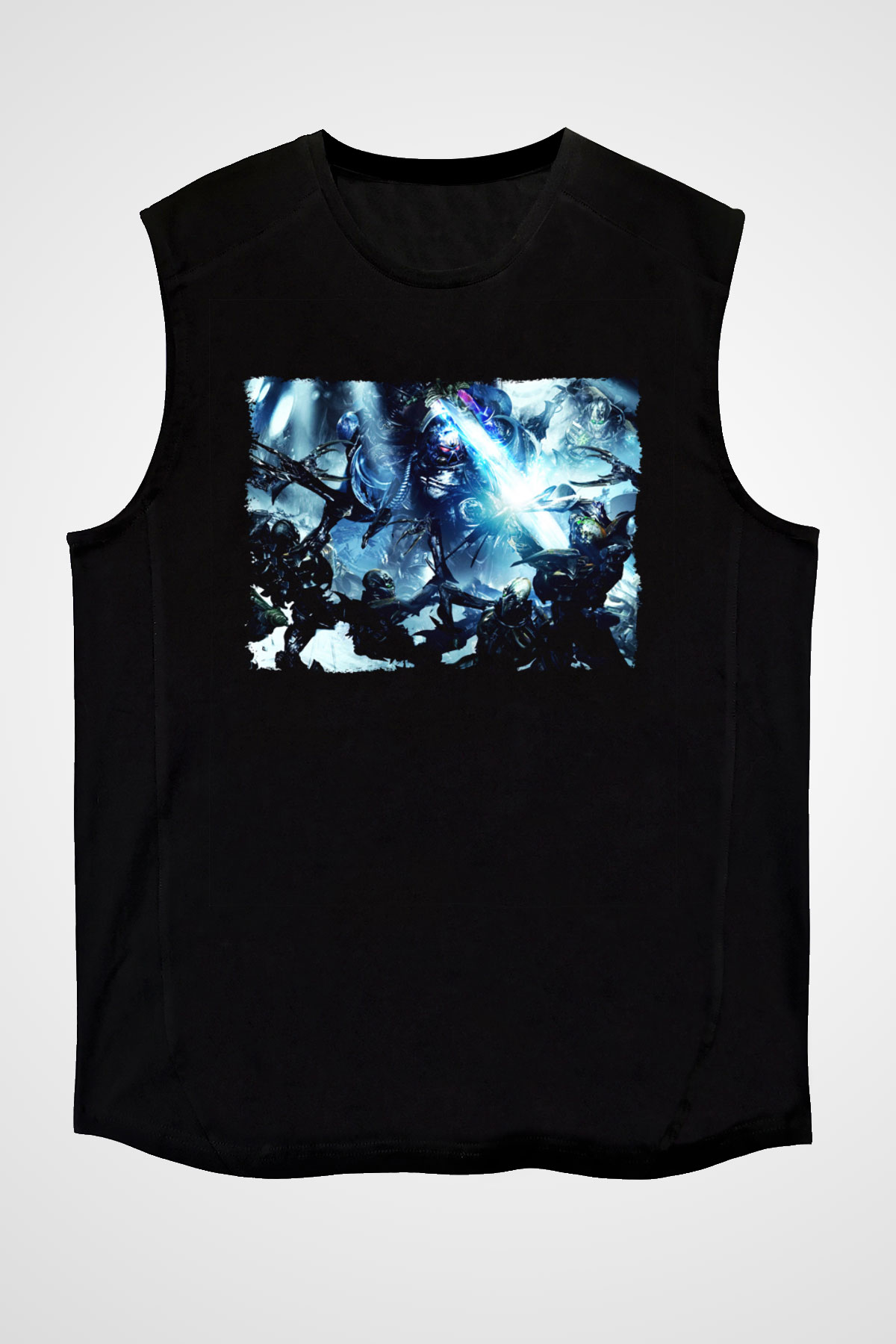 Warhammer Siyah Unisex Kolsuz Tişört