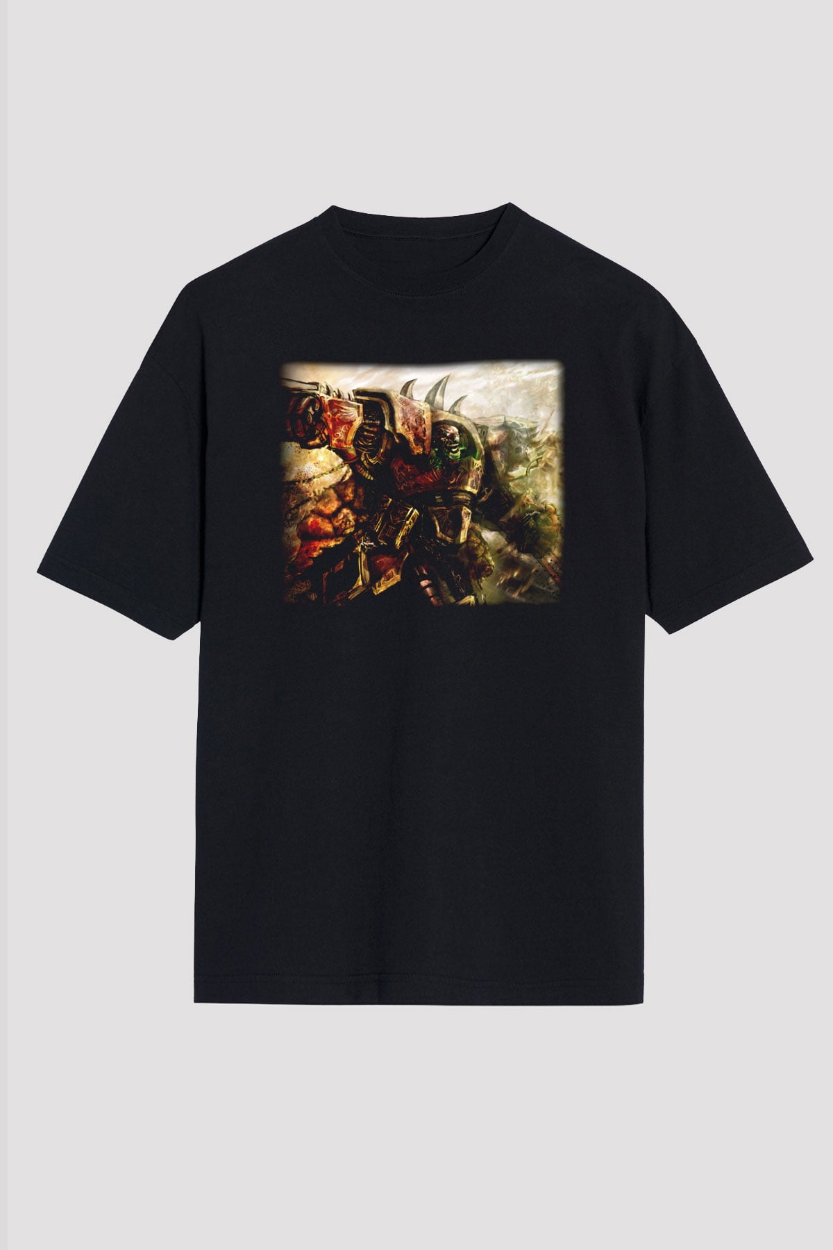 Warhammer Siyah Unisex Oversize Tişört T-Shirt