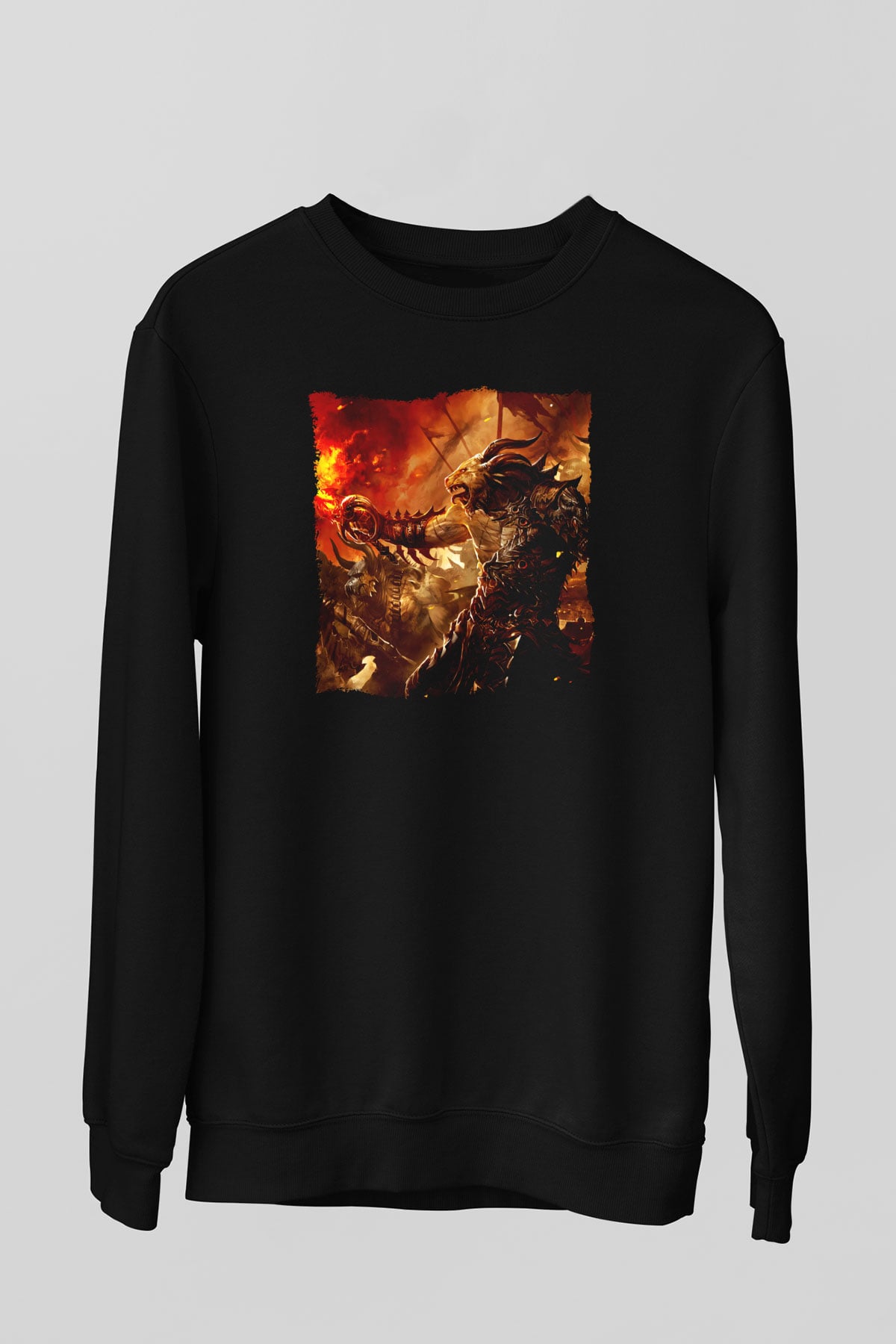 Warhammer Siyah Unisex Sweatshirt