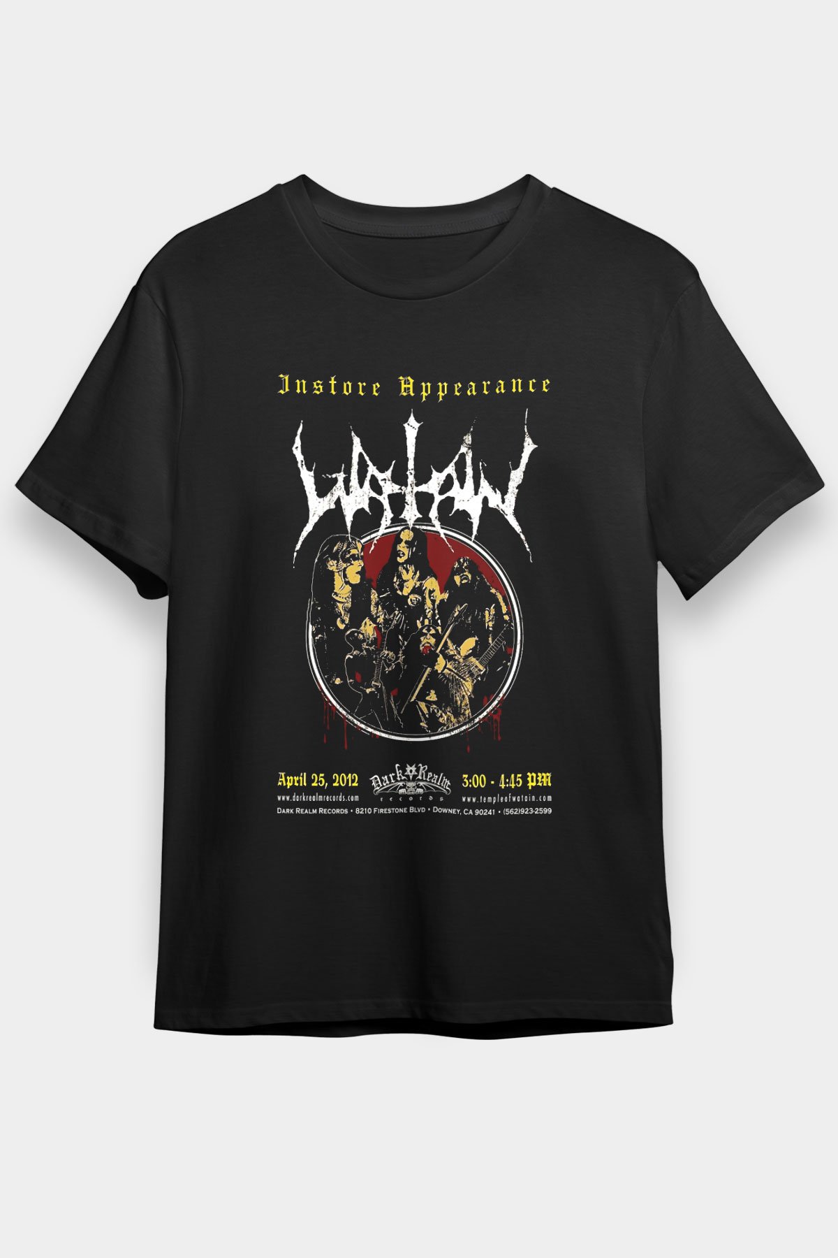 Watain Black Unisex Tee - STREETWEAR