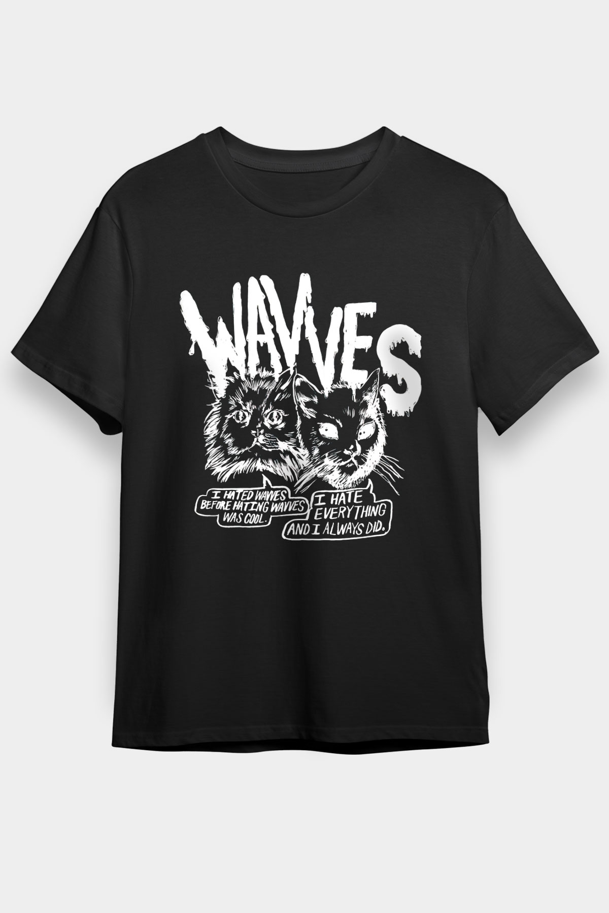 Wavves Black Unisex Tee - STREETWEAR