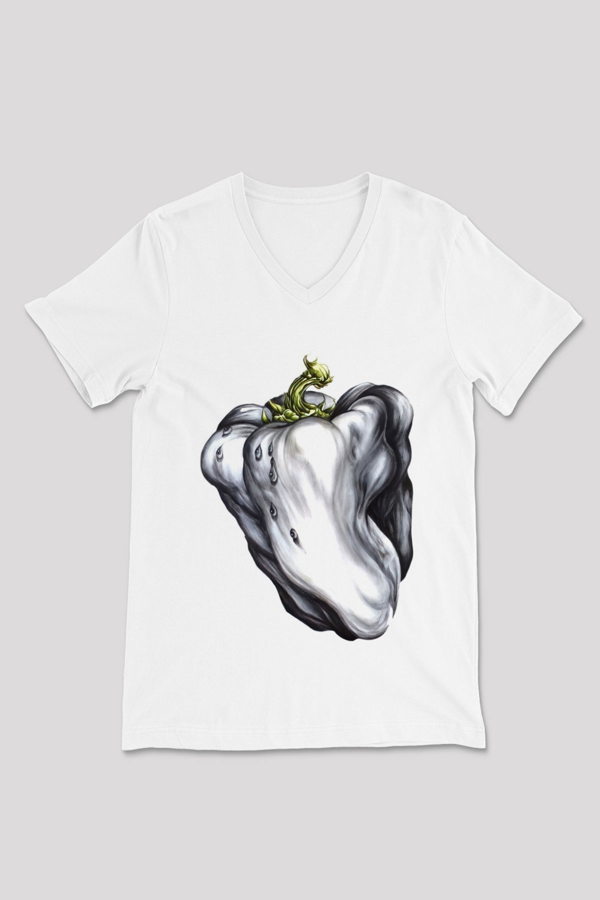 Ween Beyaz Unisex V Yaka Tişört T-Shirt