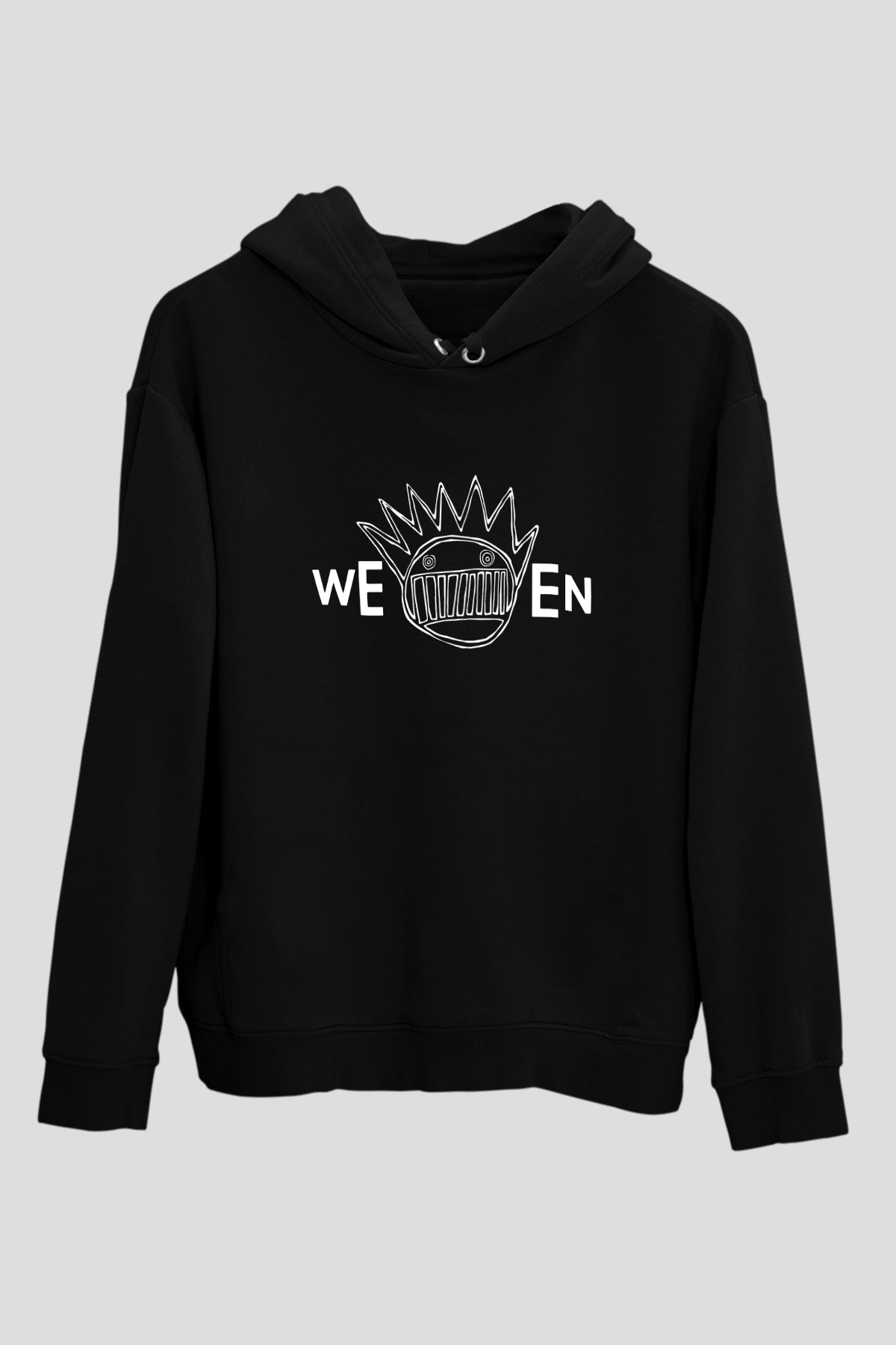 Ween Siyah Unisex Kapşonlu Sweatshirt