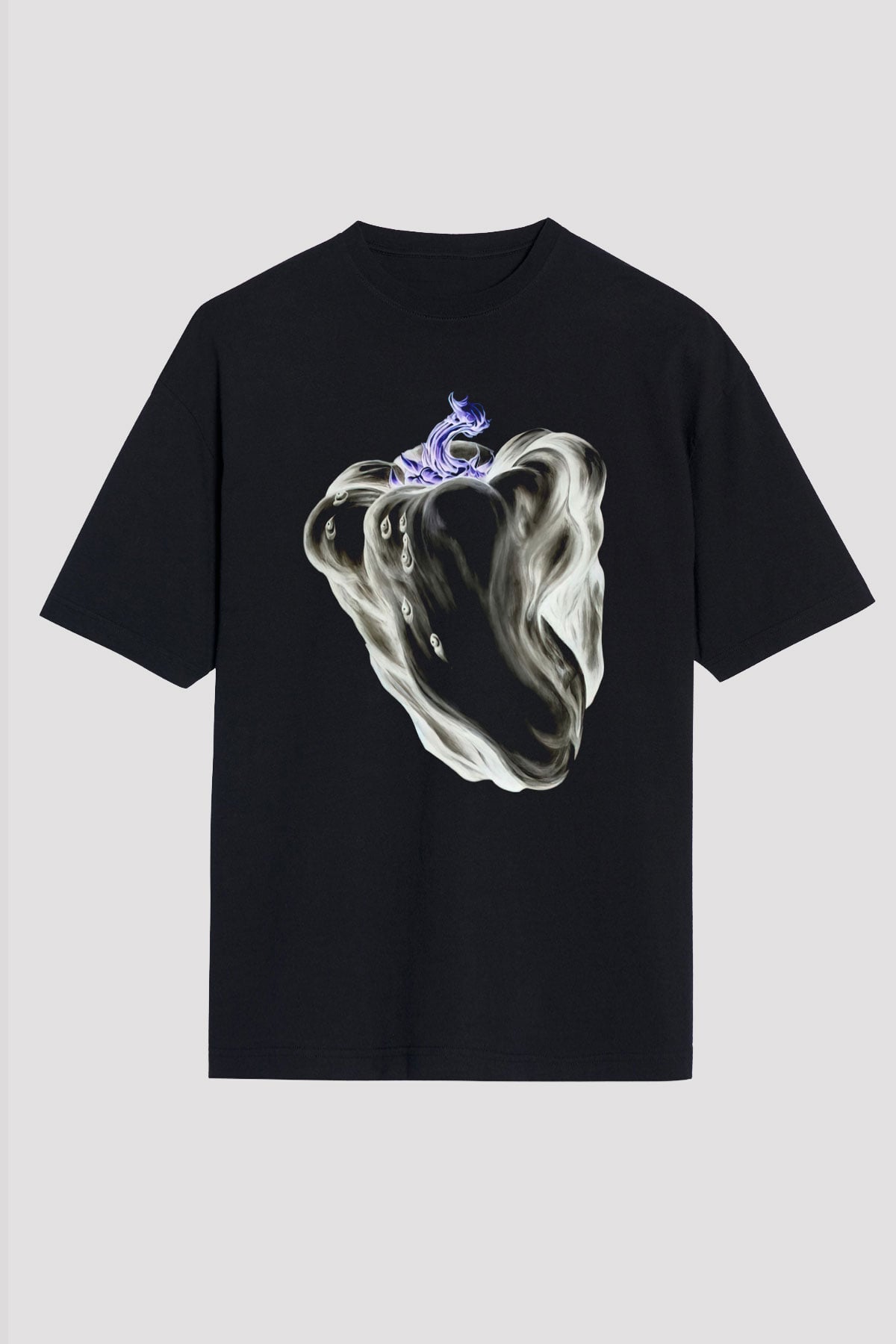 Ween Siyah Unisex Oversize Tişört T-Shirt