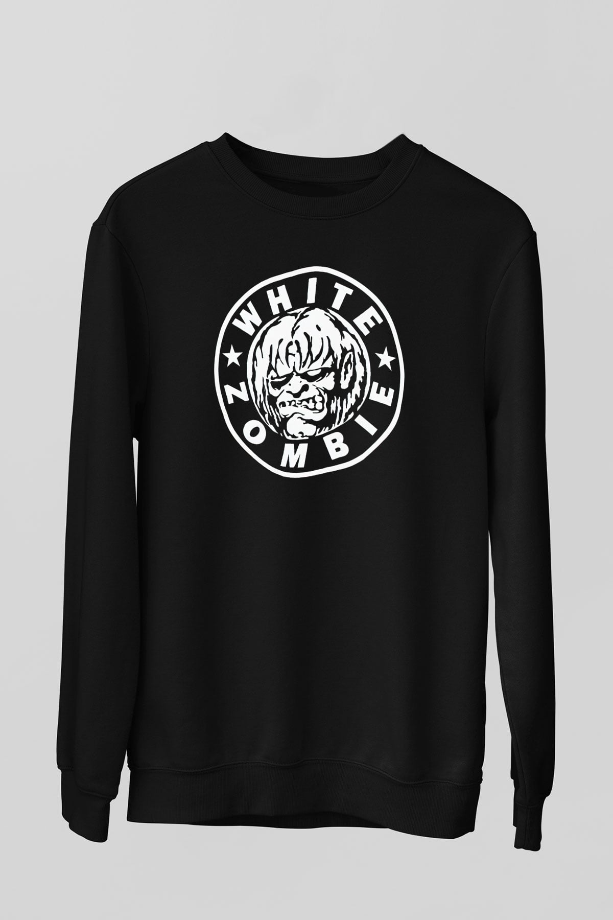 White Zombie Siyah Unisex Sweatshirt