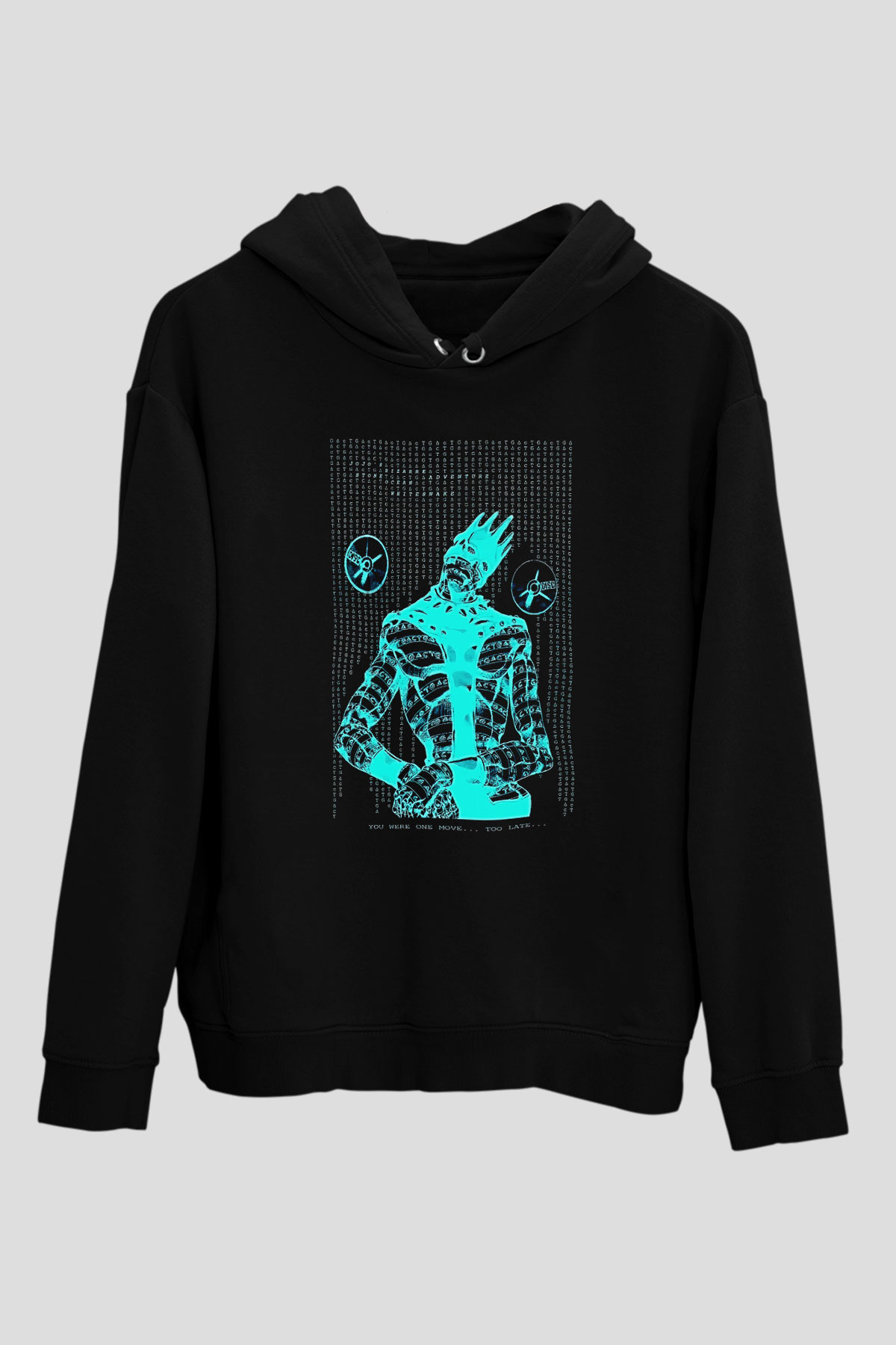 Whitesnake Baskılı Unisex Siyah Kapüşonlu Sweatshirt