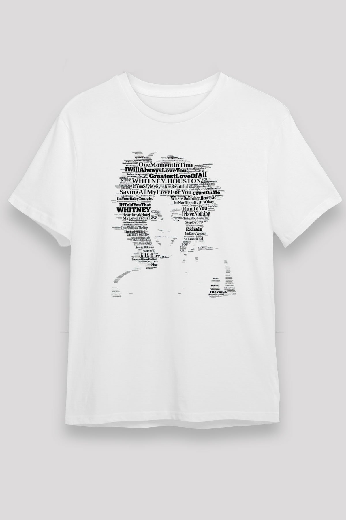 Whitney Houston White Unisex Tee - STREETWEAR