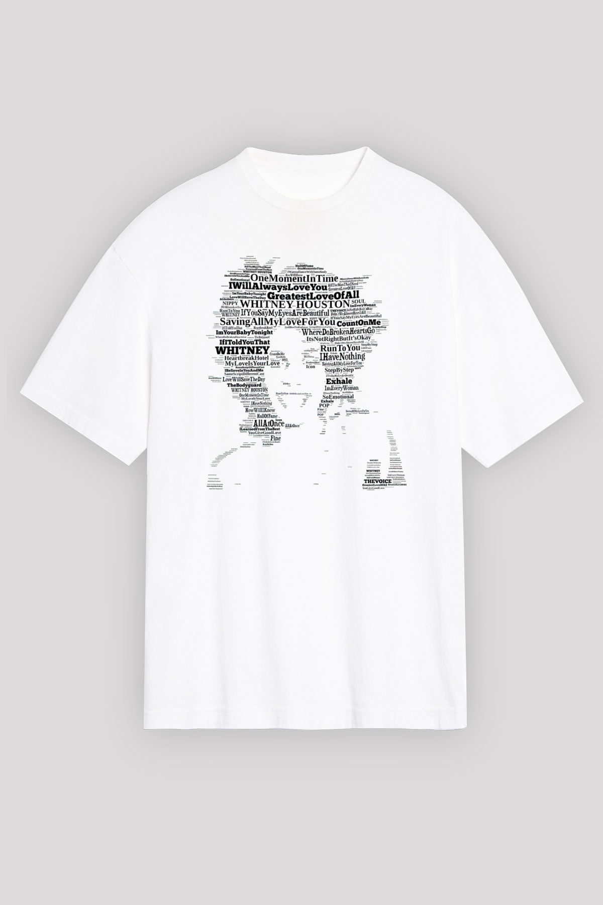 Whitney Houston Beyaz Unisex Tişört T-Shirt - TişörtFabrikası