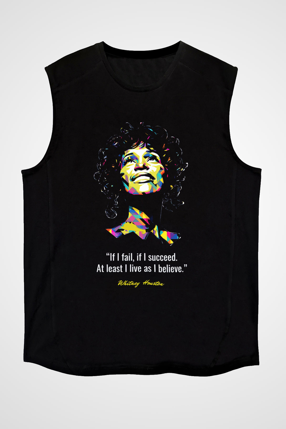 Whitney Houston Siyah Unisex Kolsuz Tişört