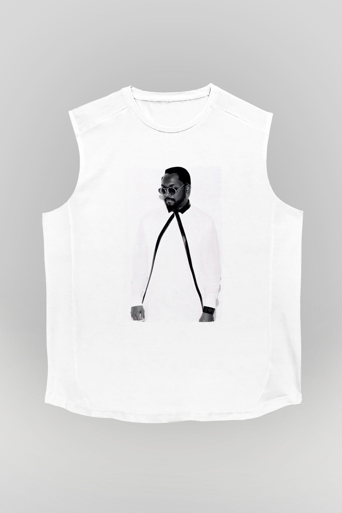 Will.I.Am Beyaz Unisex Kolsuz Tişört