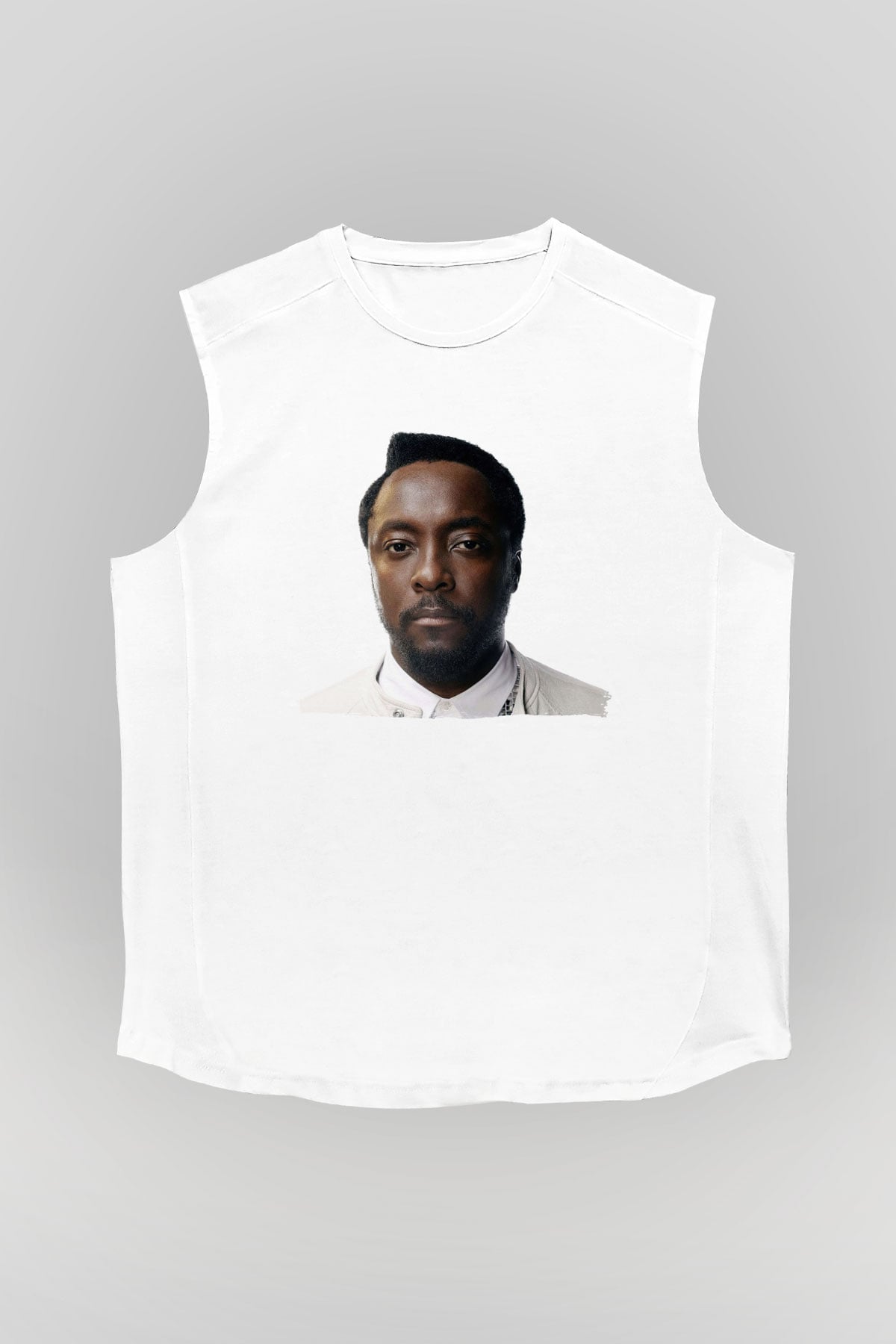 Will.I.Am Beyaz Unisex Kolsuz Tişört