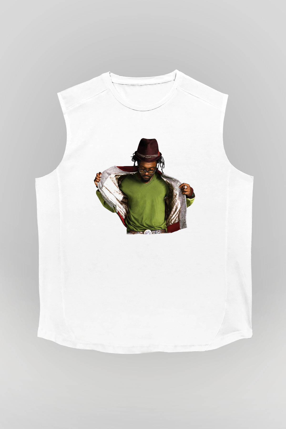 Will.I.Am Beyaz Unisex Kolsuz Tişört