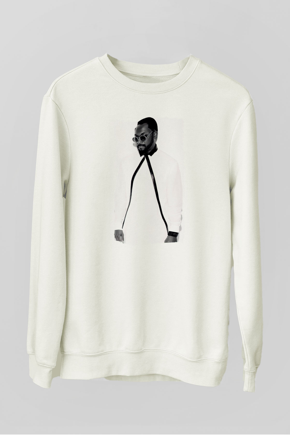 Will.I.Am Beyaz Unisex Sweatshirt