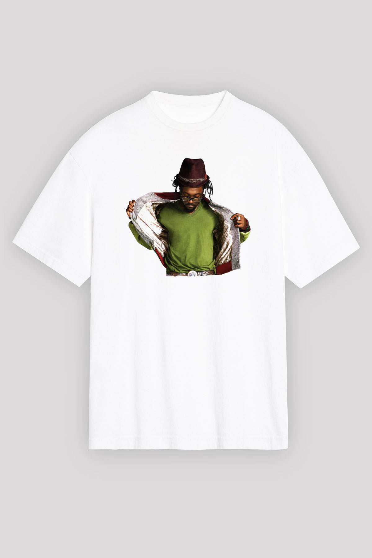 Will.I.Am Beyaz Unisex Tişört T-Shirt - TişörtFabrikası