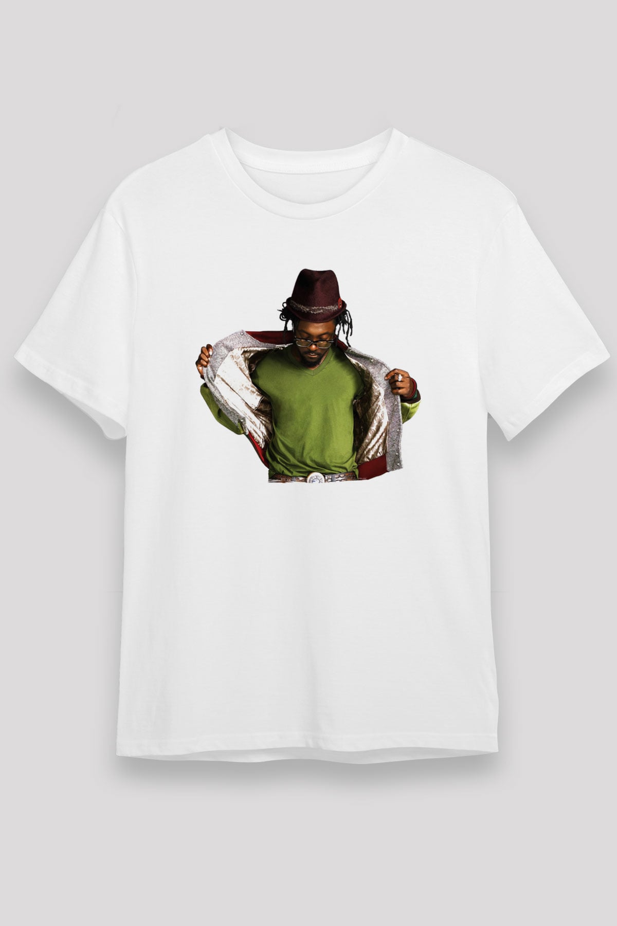 Will.I.Am Beyaz Unisex Tişört T-Shirt - TişörtFabrikası