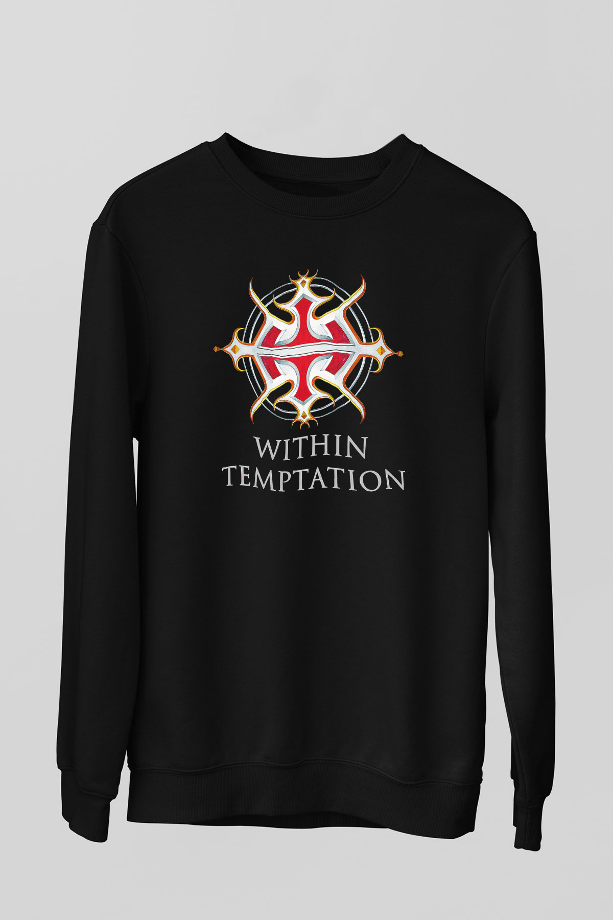 Within Temptation Siyah Unisex Sweatshirt