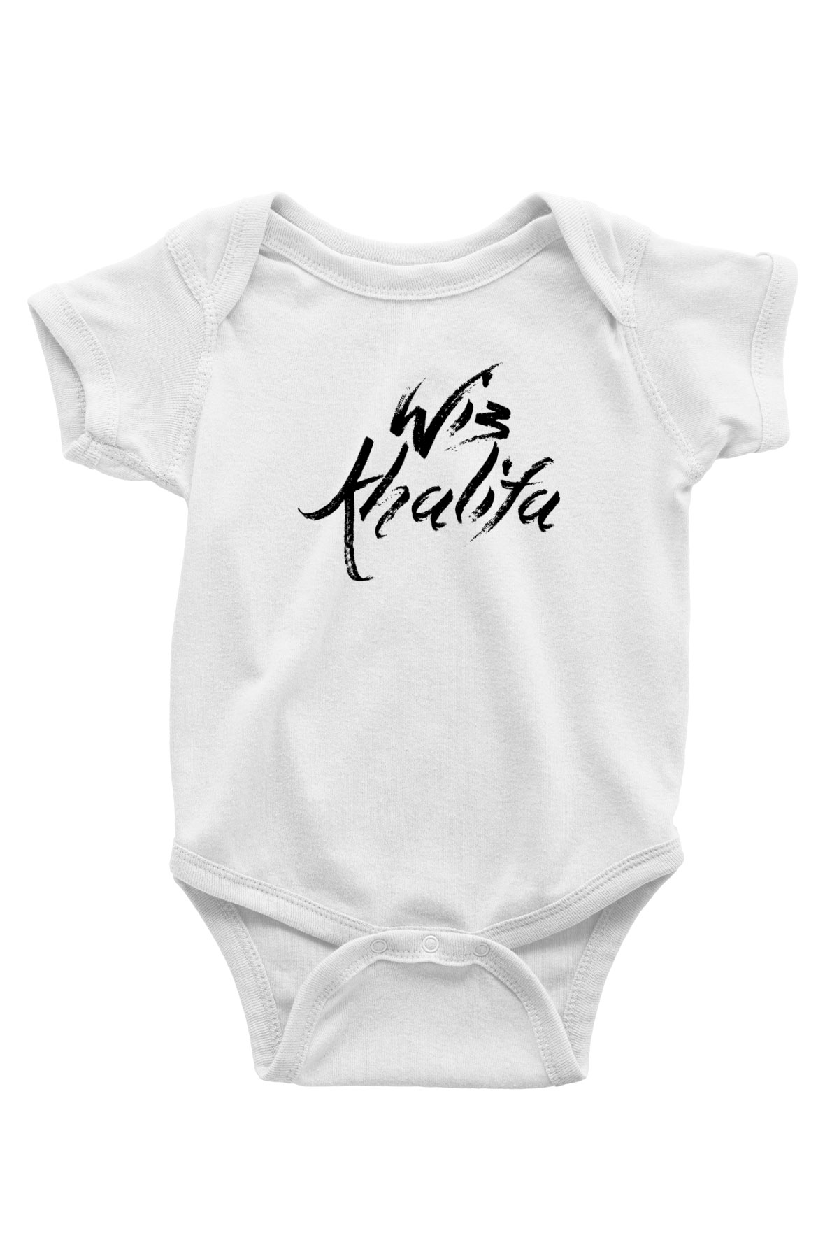 Wiz Khalifa Baskılı Beyaz Unisex Bebek Body - Zıbın