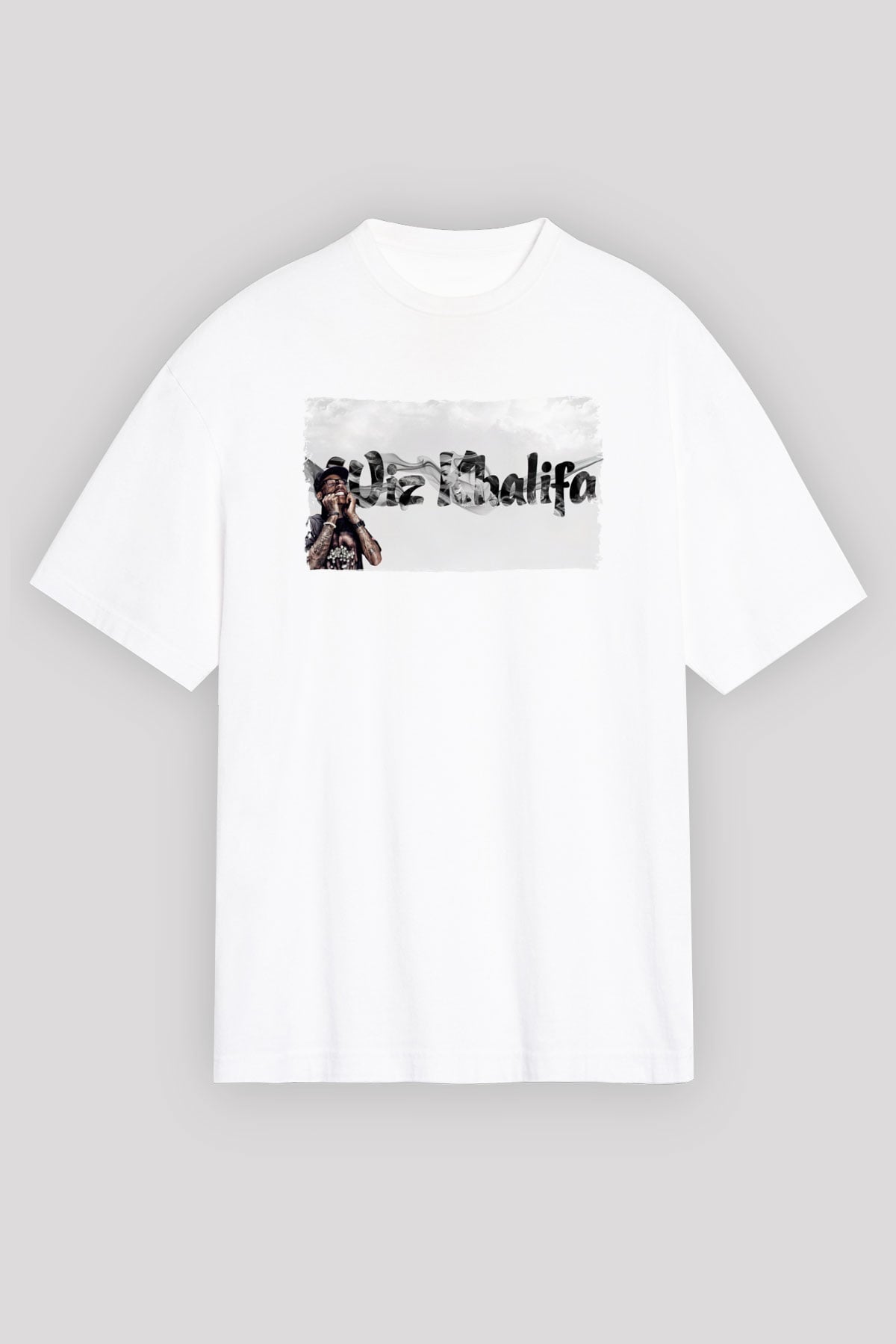 Wiz Khalifa Beyaz Unisex Tişört T-Shirt - TişörtFabrikası
