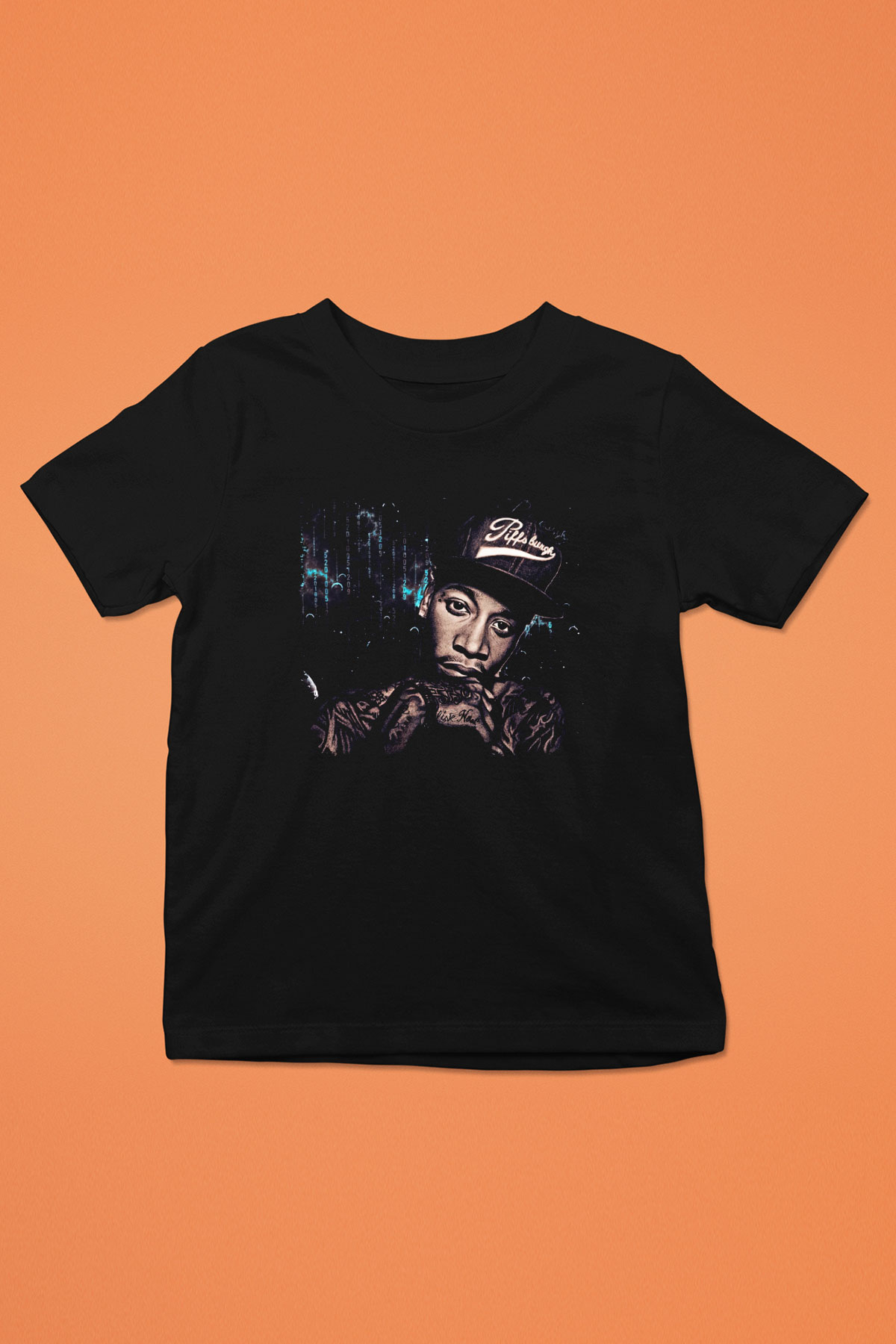 Wiz Khalifa Siyah Unisex Çocuk Tişört