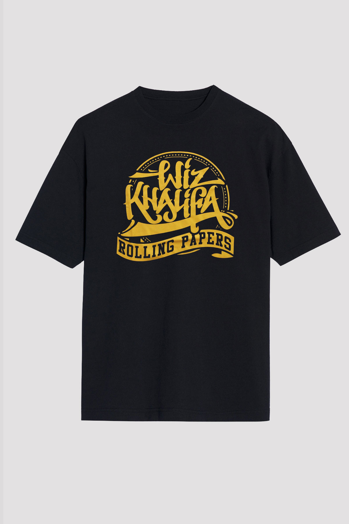 Wiz Khalifa Siyah Unisex Oversize Tişört T-Shirt