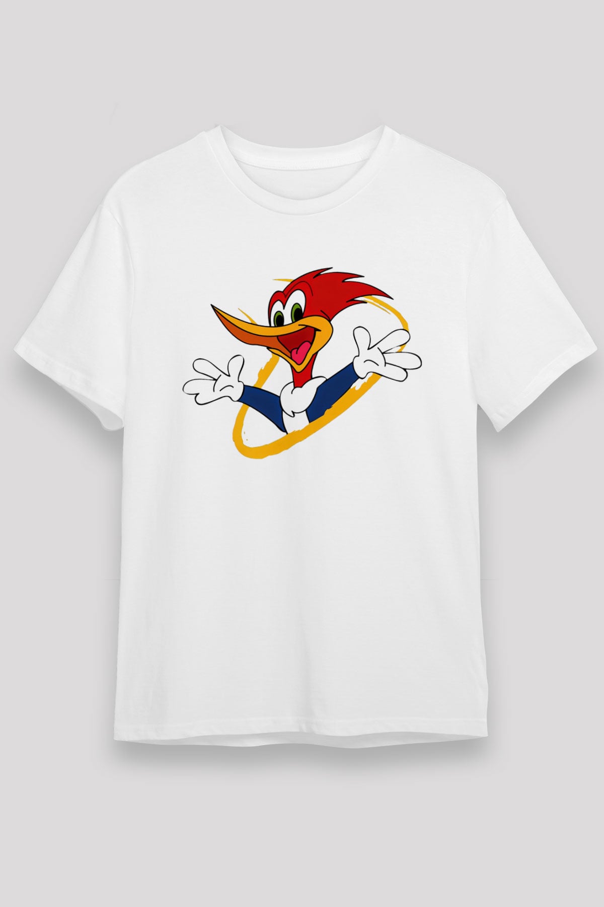 Woody Woodpecker Beyaz Unisex Tişört