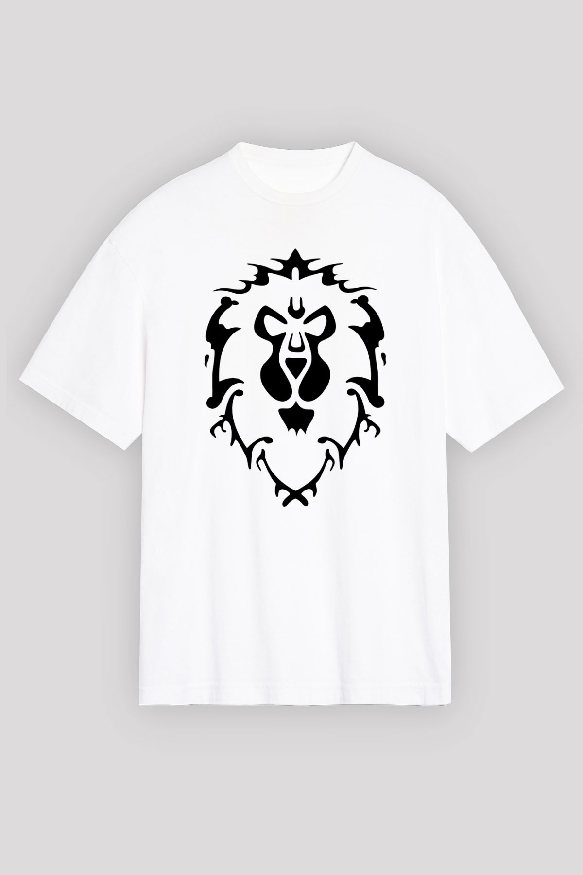 World of Warcraft Beyaz Unisex Oversize Tişört T-Shirt