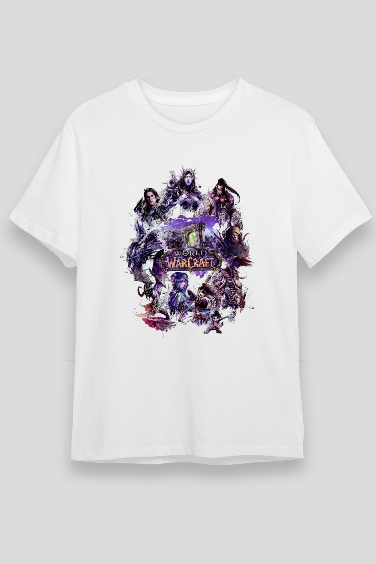 World of Warcraft Beyaz Unisex Tişört T-Shirt