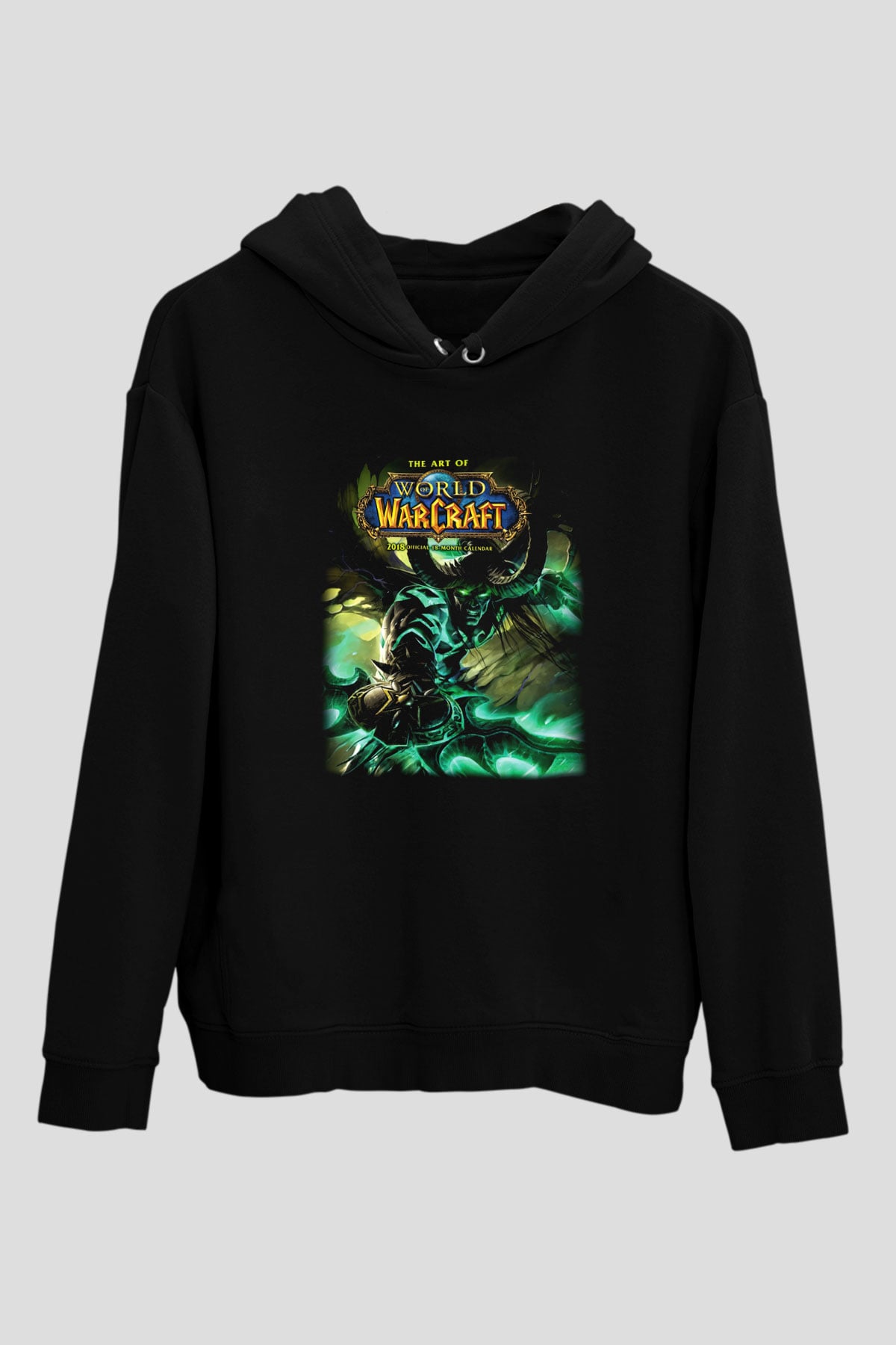 World of Warcraft Siyah Unisex Hoodie