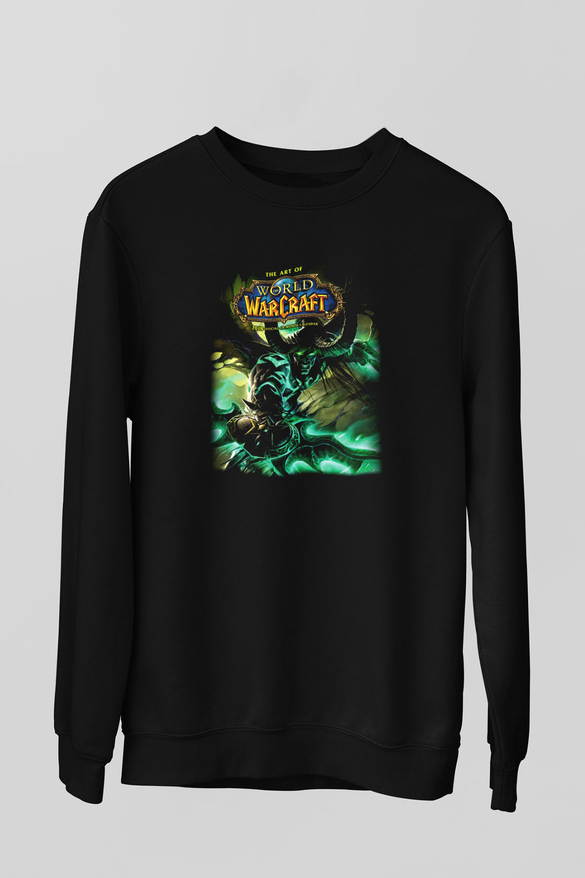 World of Warcraft Siyah Unisex Sweatshirt