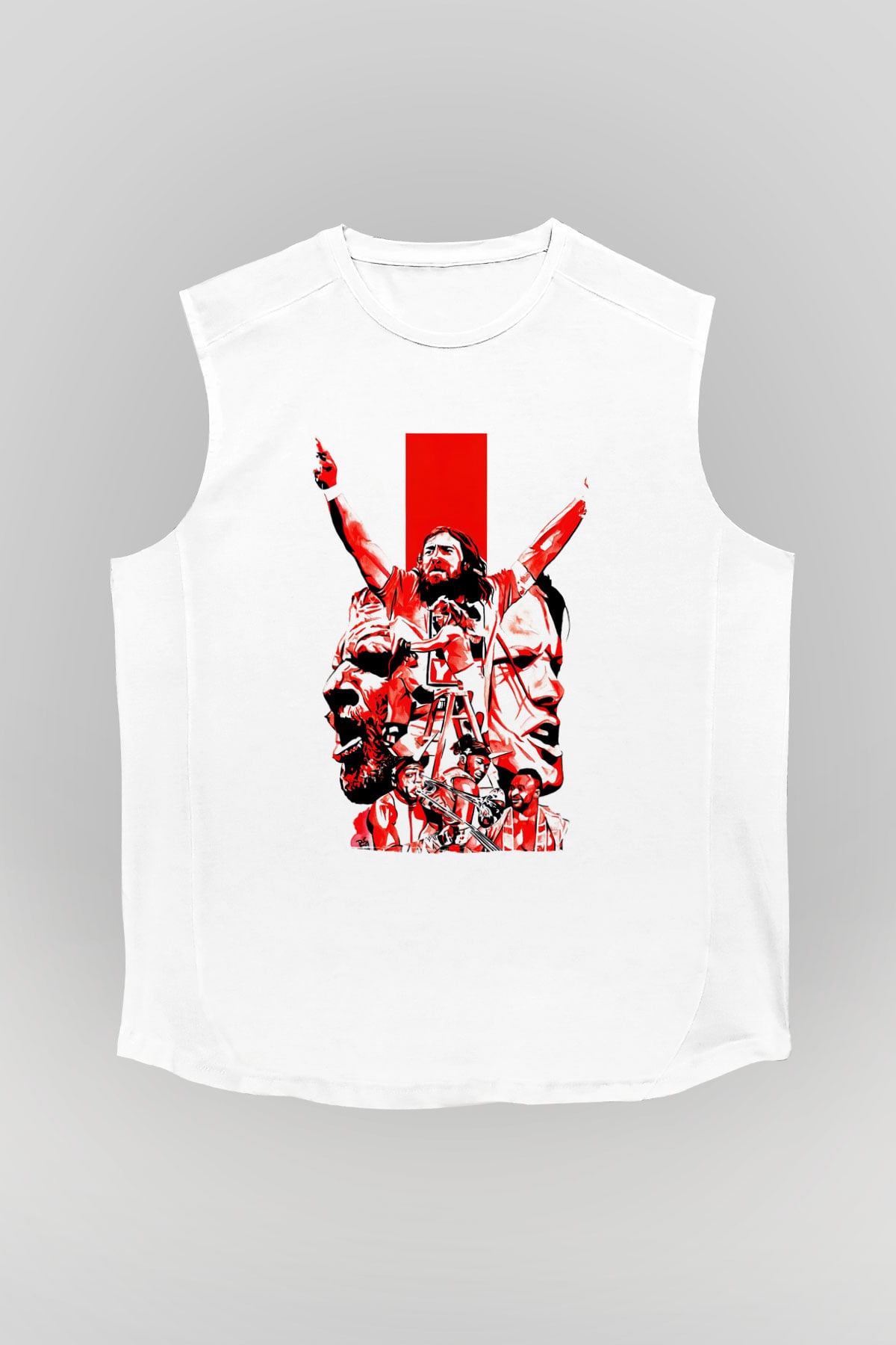WrestleMania Beyaz Unisex  Kolsuz Tişört