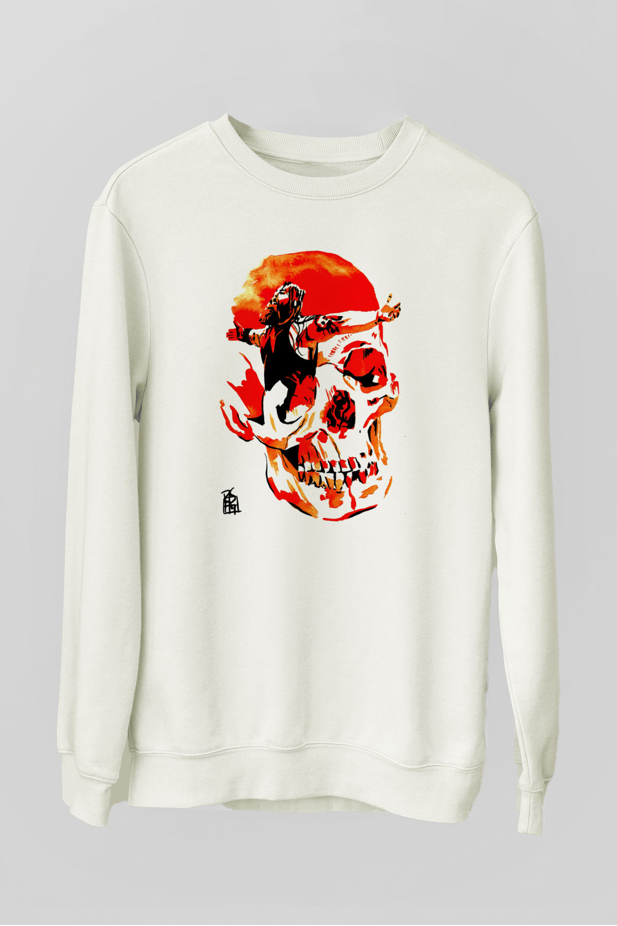 WrestleMania Beyaz Unisex  Sweatshirt