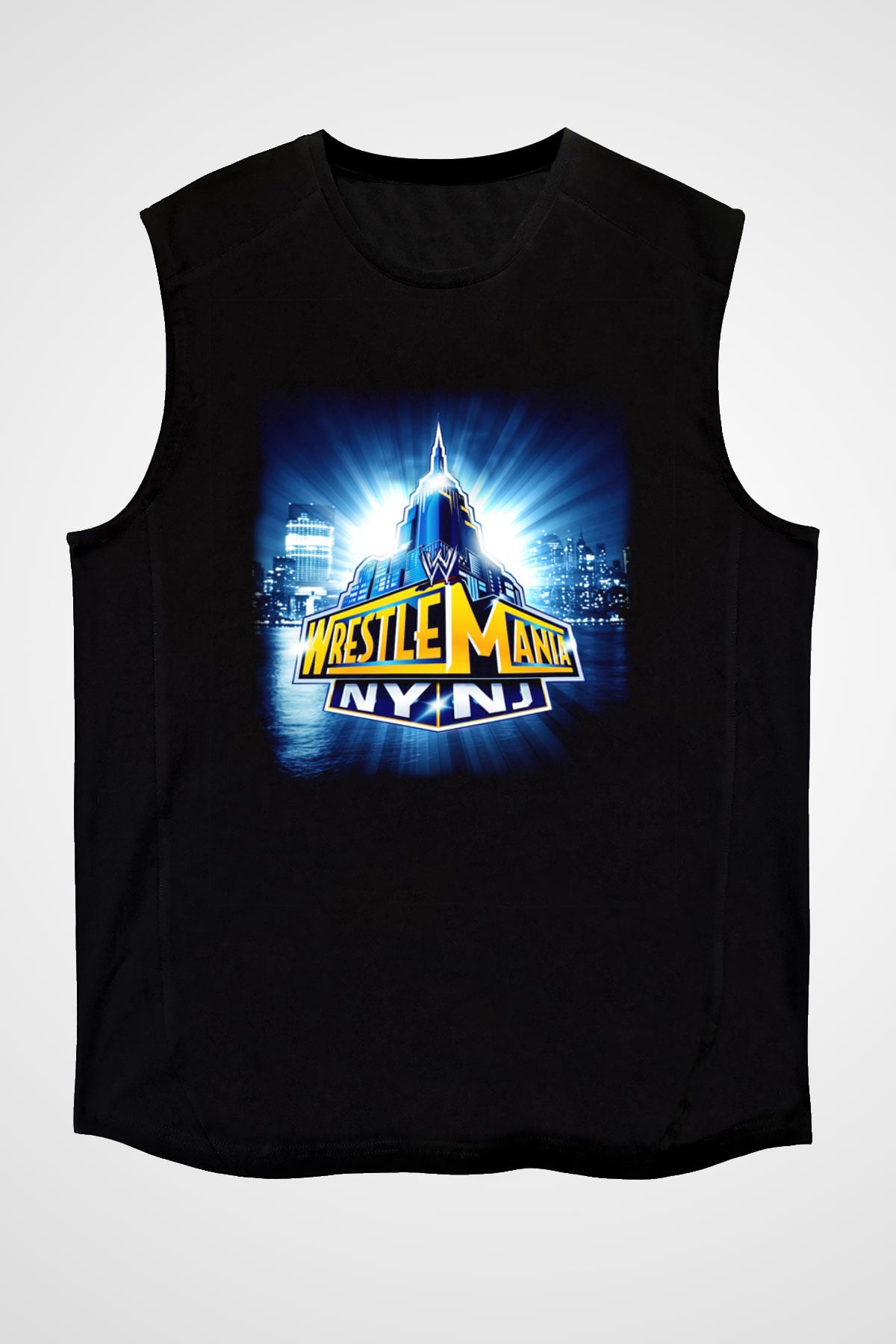 WrestleMania Siyah Unisex  Kolsuz Tişört