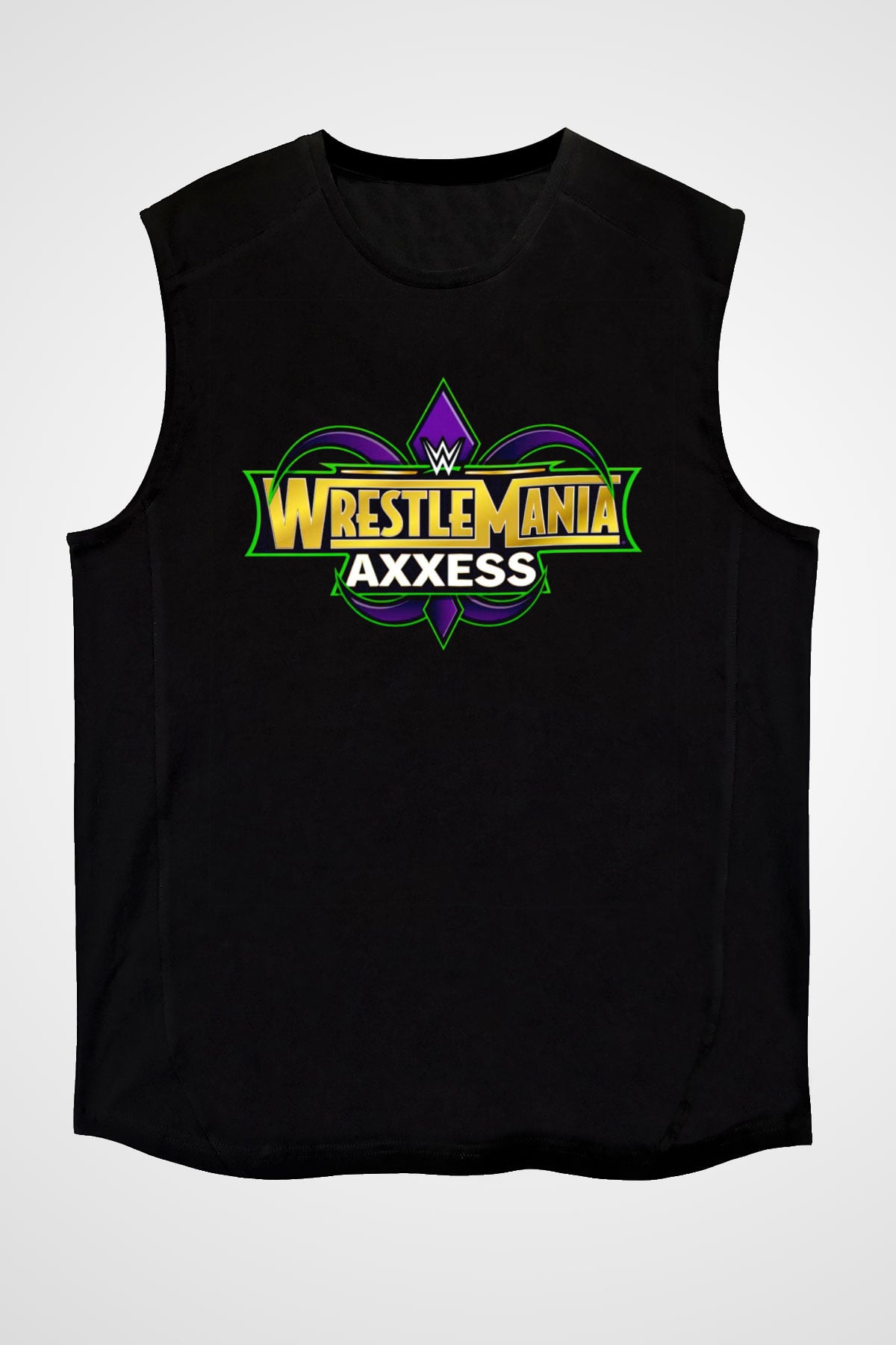 WrestleMania Siyah Unisex  Kolsuz Tişört