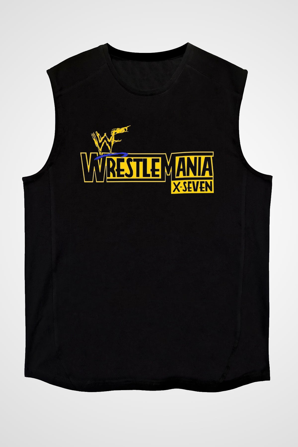 WrestleMania Siyah Unisex  Kolsuz Tişört