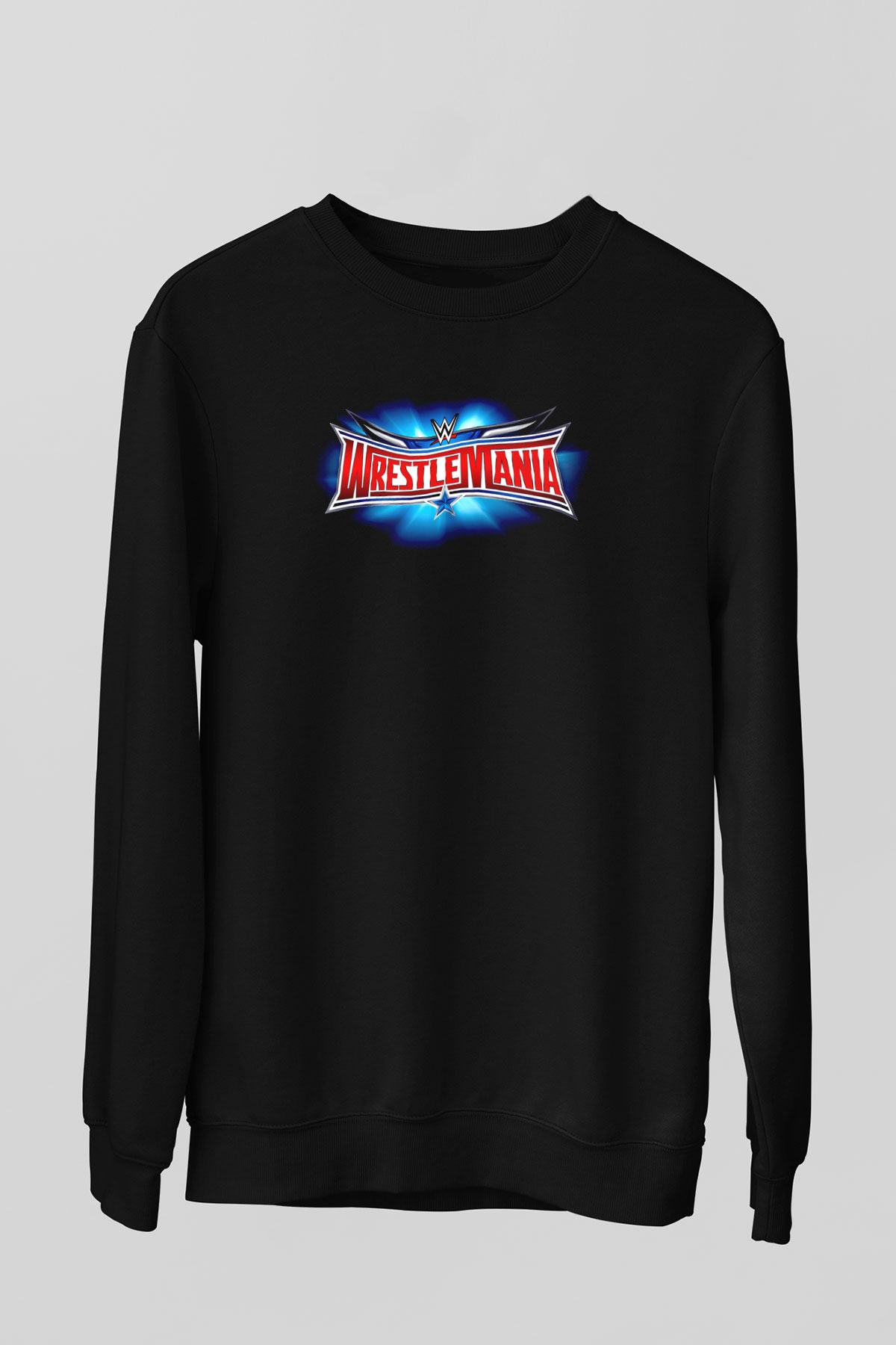 WrestleMania Siyah Unisex  Sweatshirt