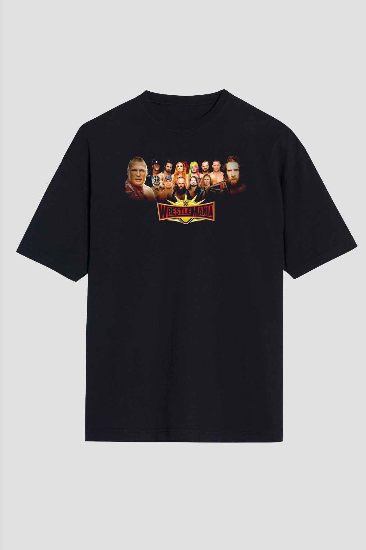 WrestleMania Siyah Unisex Tişört
