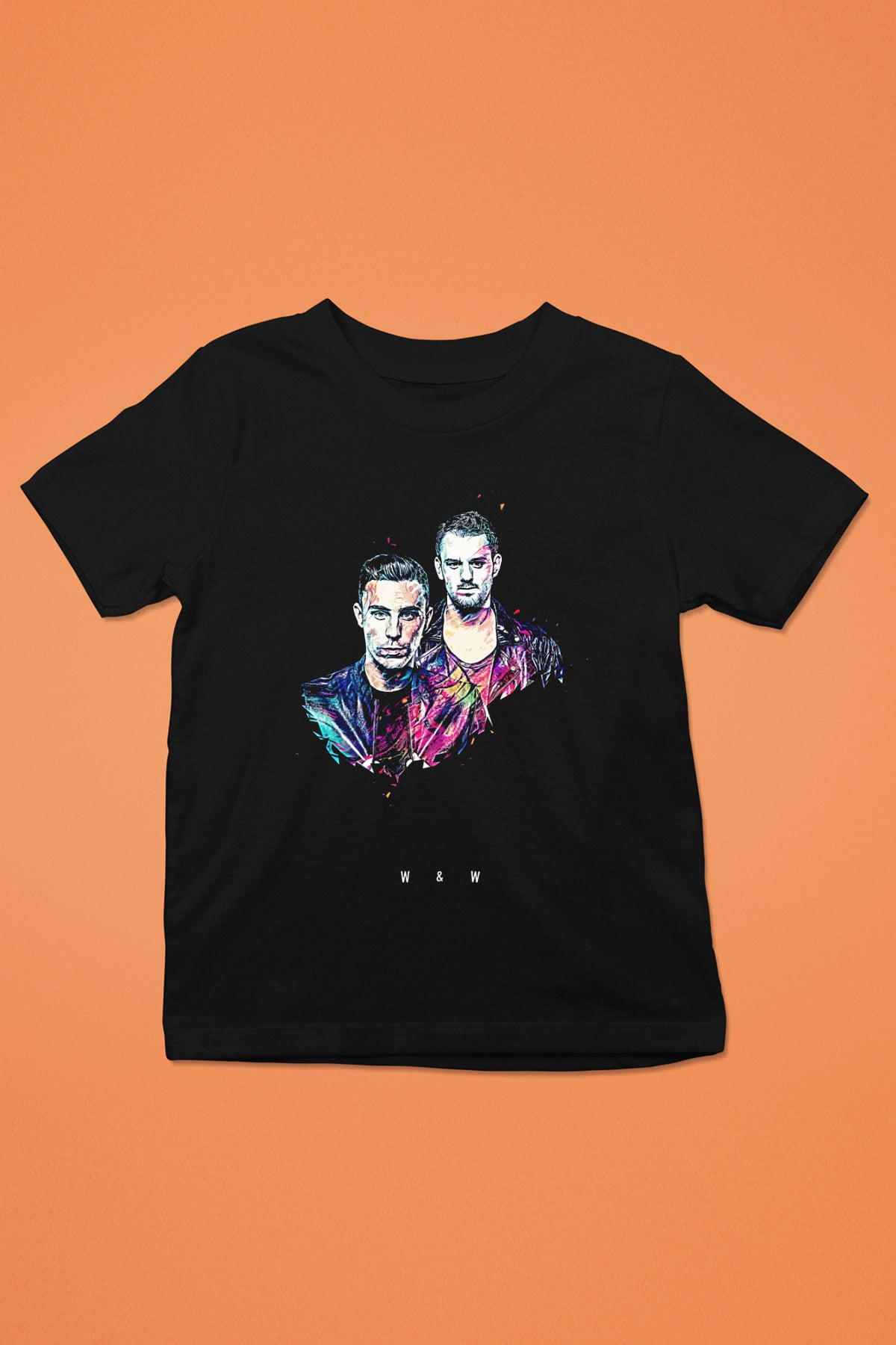 W&W Siyah Unisex Çocuk Tişört