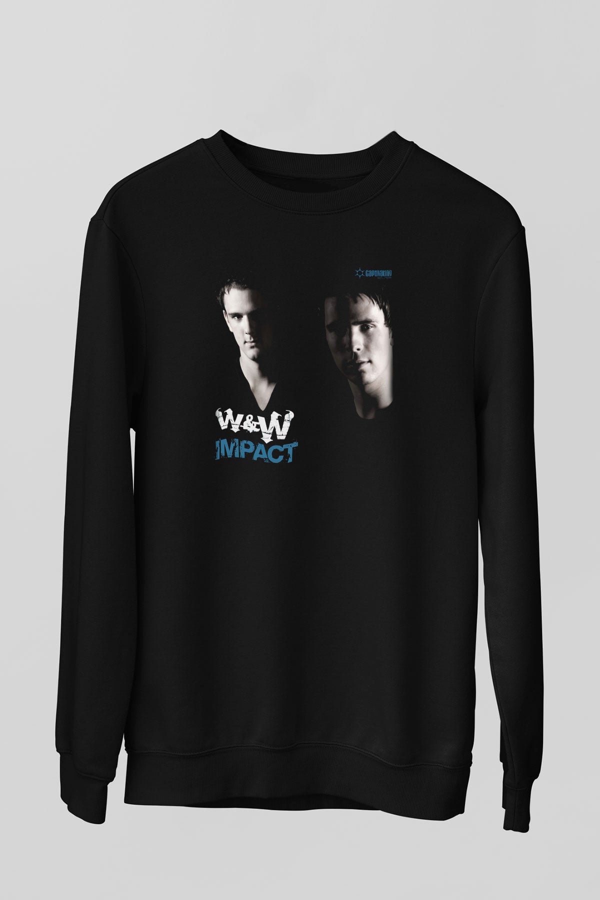 W&W Siyah Unisex Sweatshirt