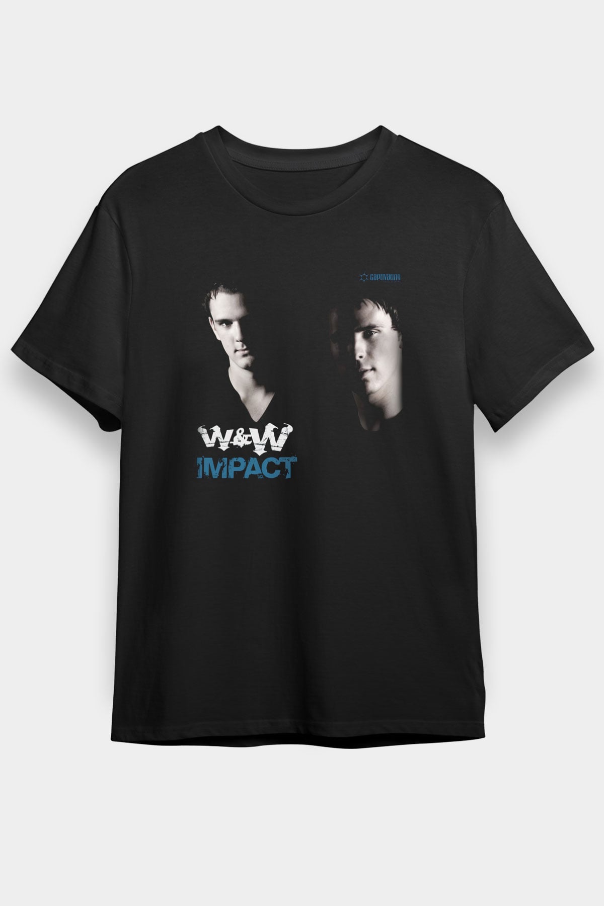 W&W Siyah Unisex Tişört T-Shirt - TişörtFabrikası