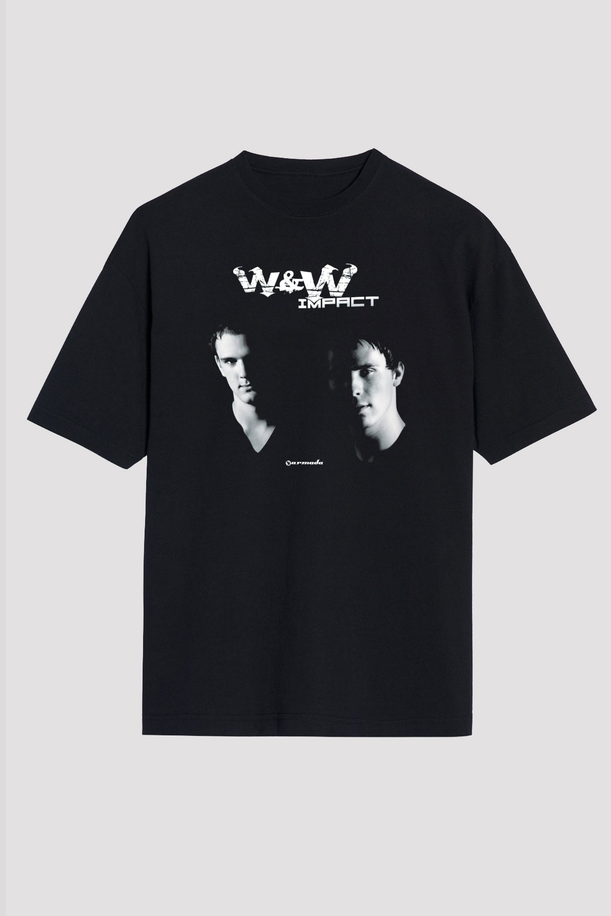 W&W Siyah Unisex Tişört T-Shirt - TişörtFabrikası
