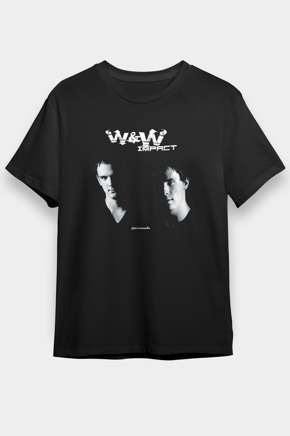 W&W Siyah Unisex Tişört T-Shirt - TişörtFabrikası