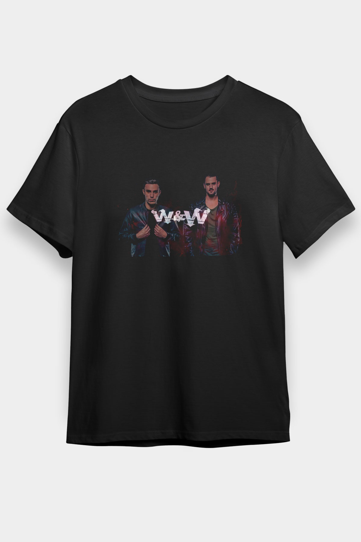 W&W Siyah Unisex Tişört T-Shirt - TişörtFabrikası