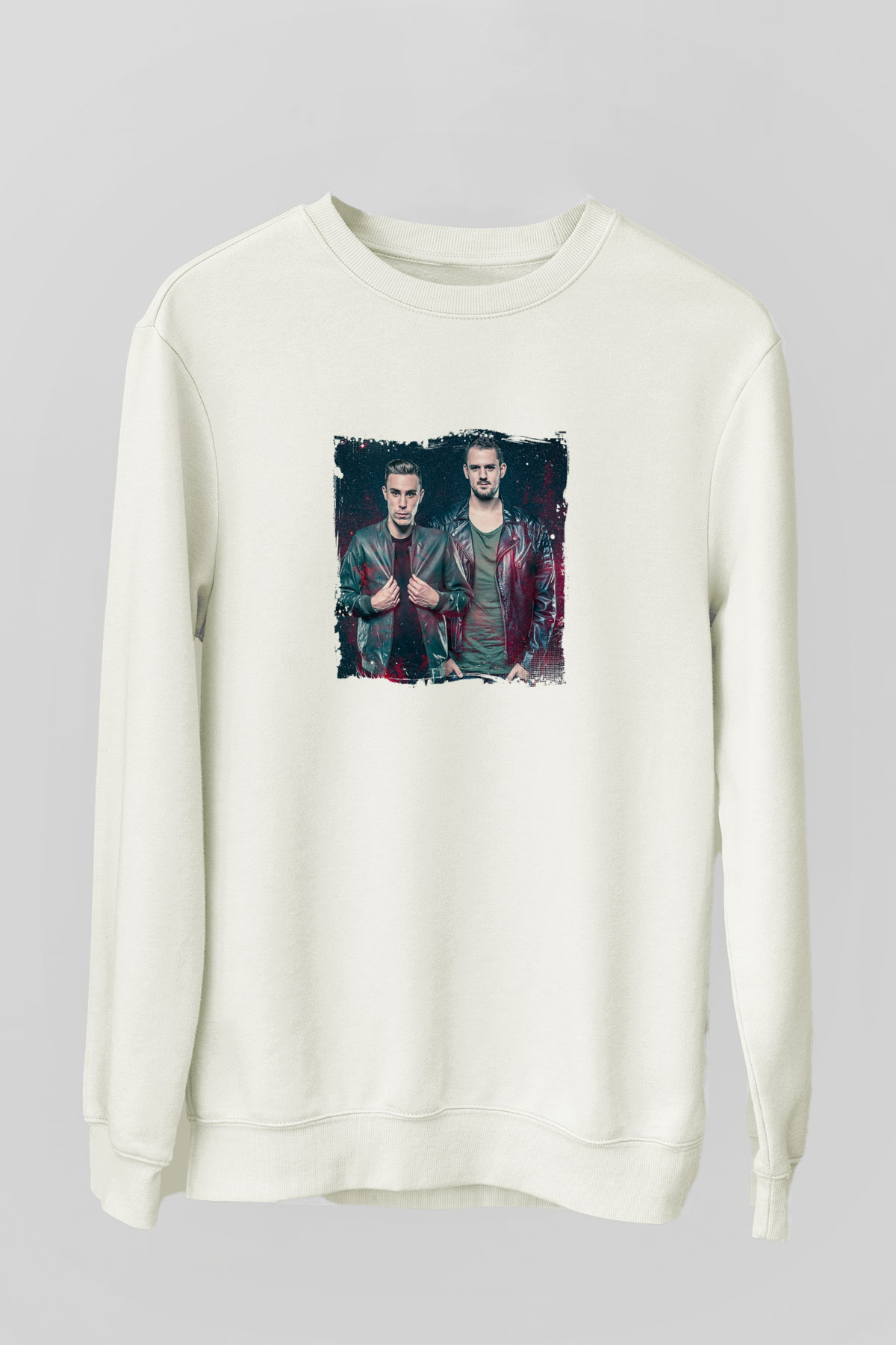 W&WBaskılı Beyaz Sweatshirt
