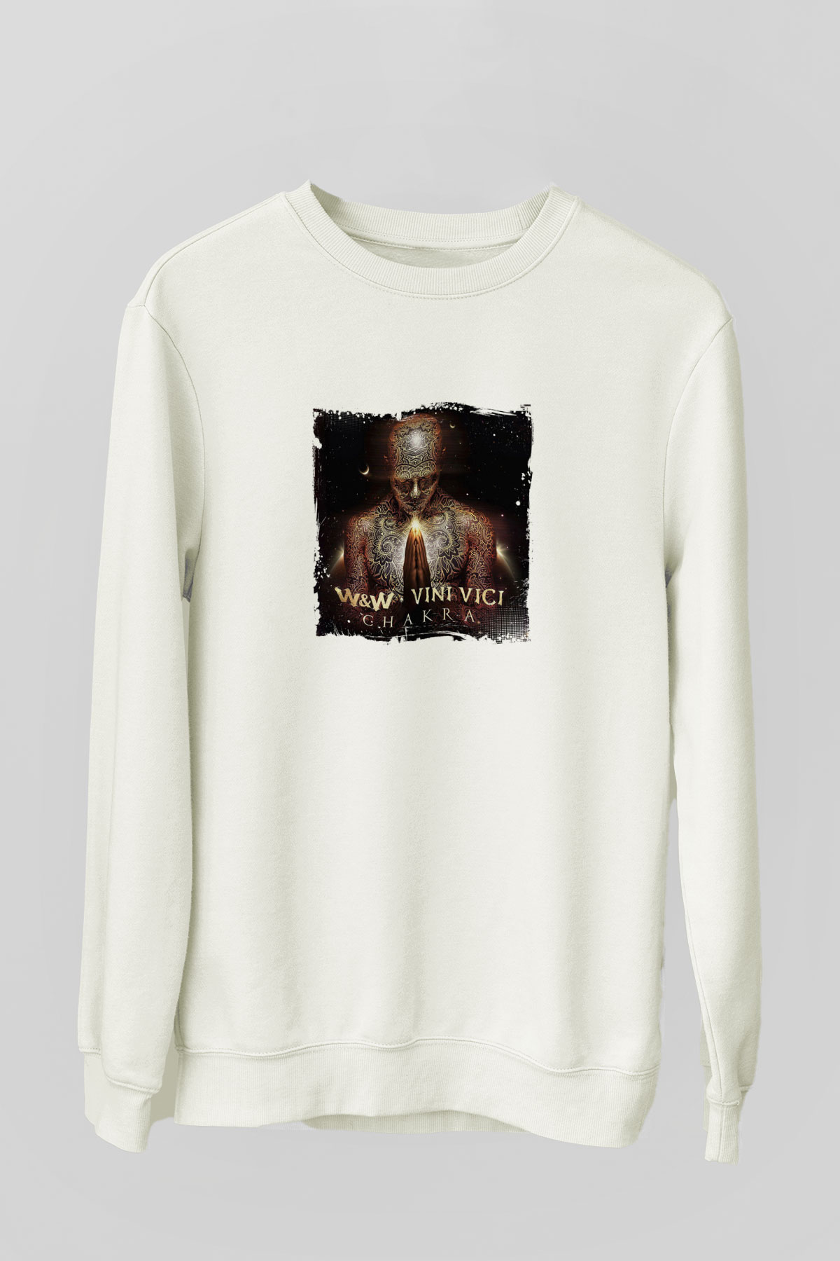 W&WBaskılı Beyaz Sweatshirt