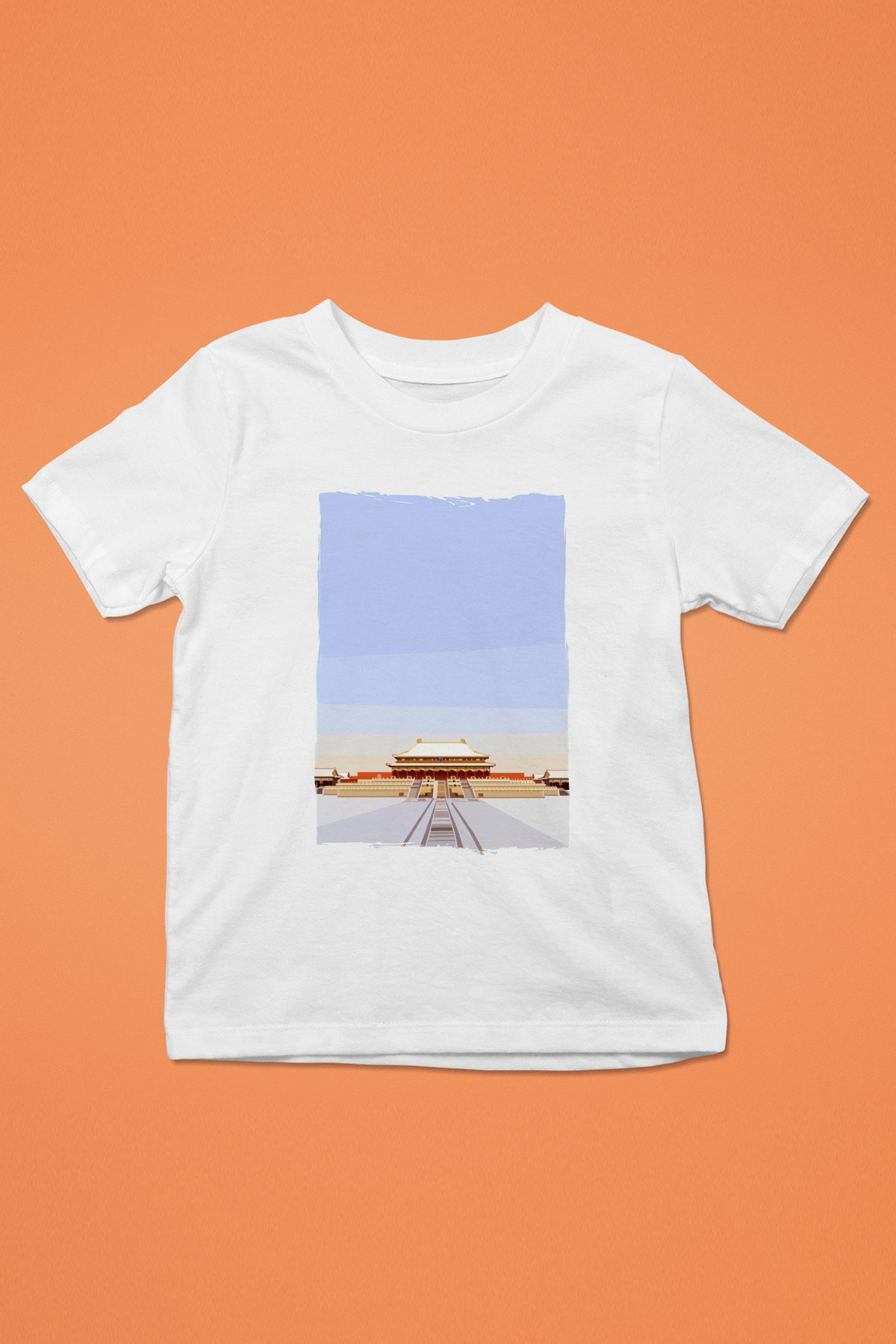 Yasak Şehir Beyaz Unisex Çocuk Tişört