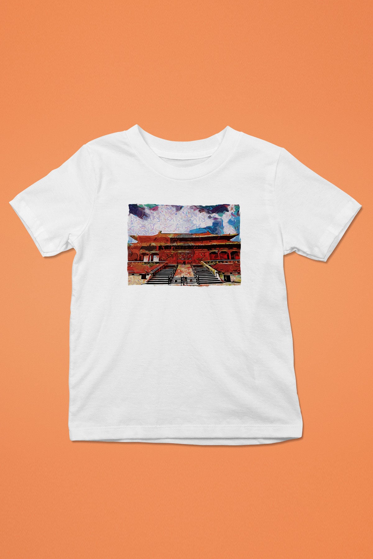 Yasak Şehir Beyaz Unisex Çocuk Tişört