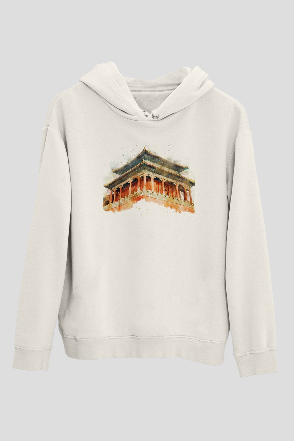 Yasak Şehir Beyaz Unisex Hoodie