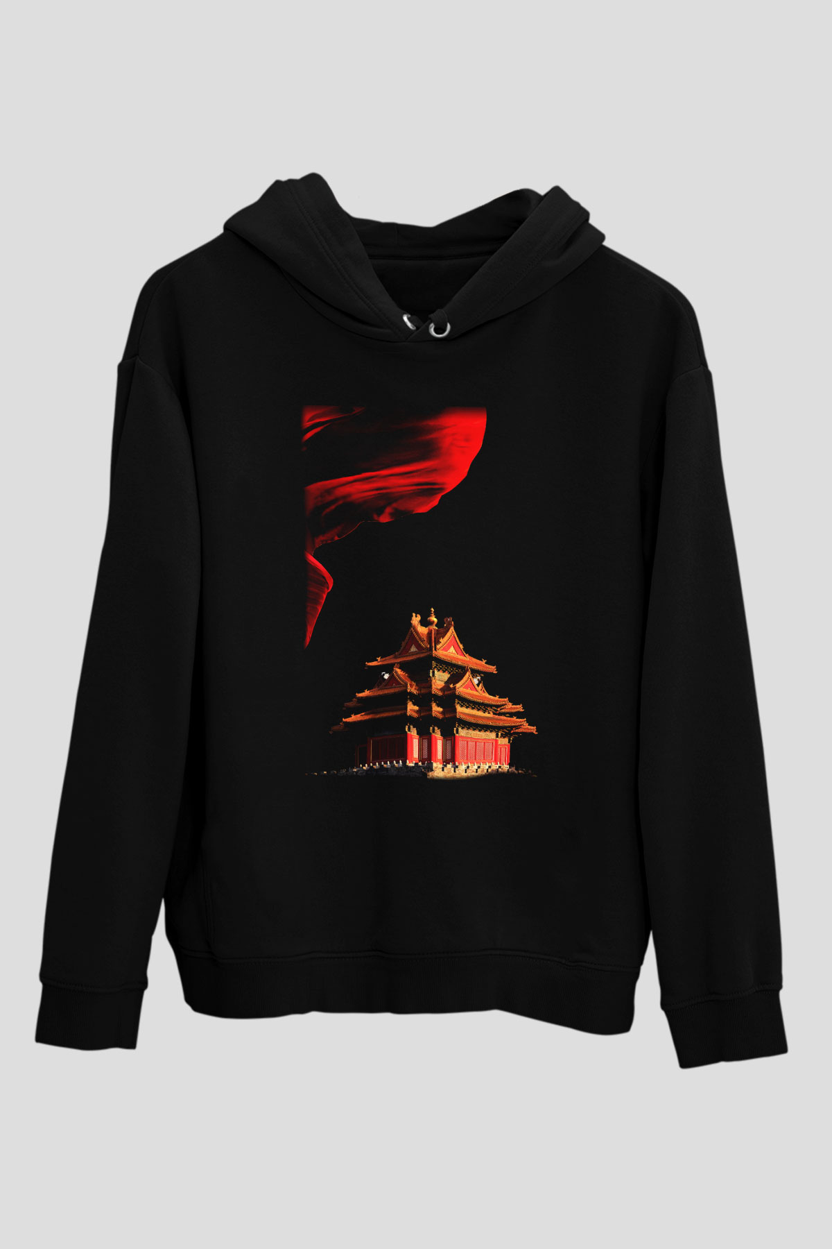 Yasak Şehir Siyah Unisex Hoodie