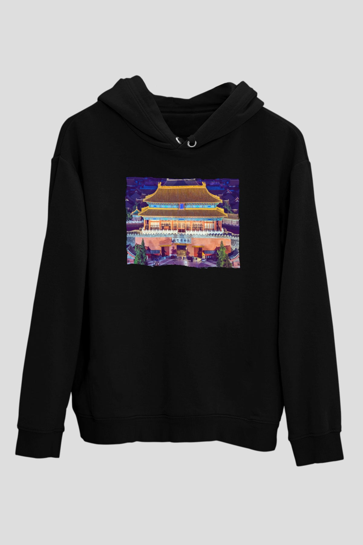 Yasak Şehir Siyah Unisex Hoodie