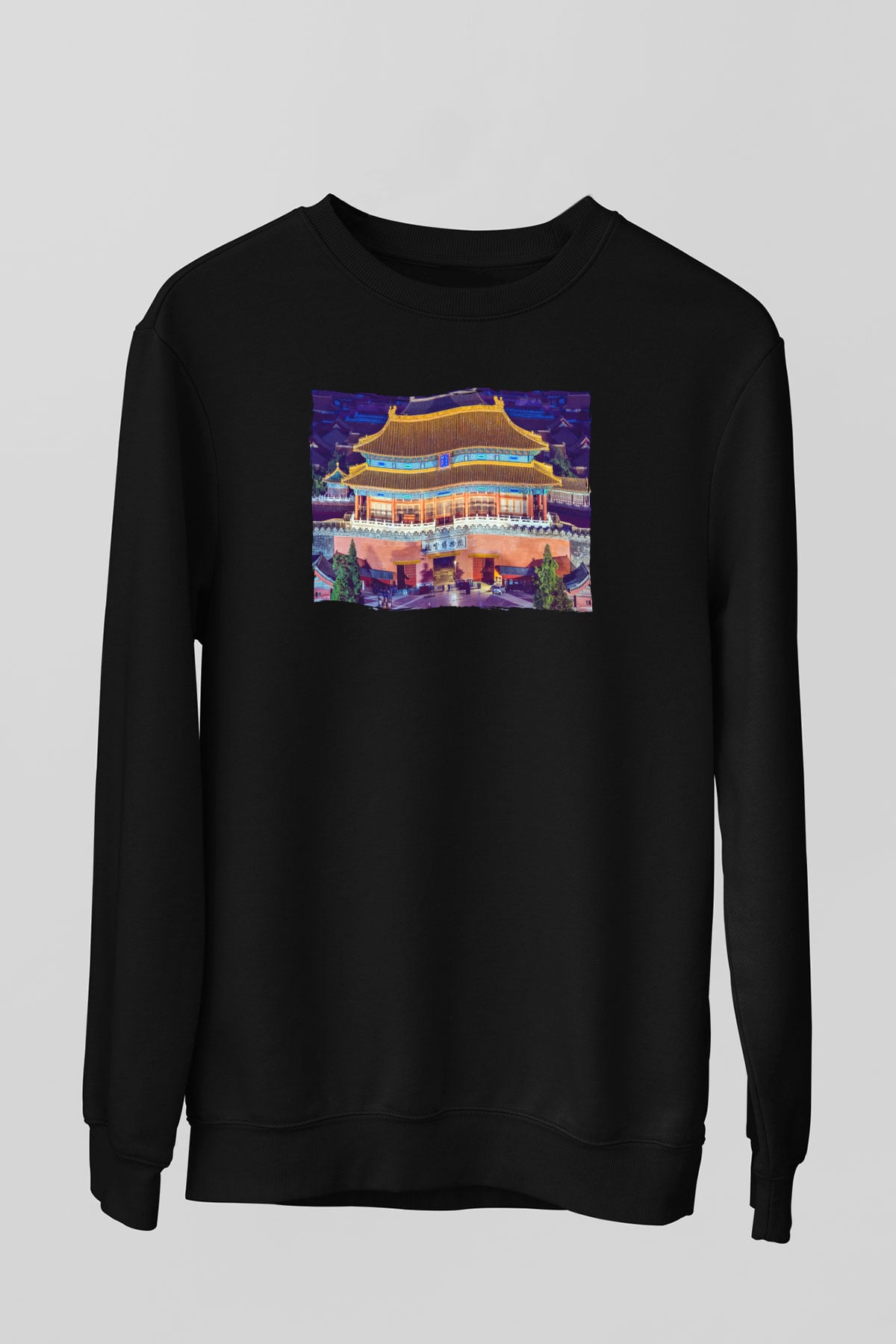 Yasak Şehir Siyah Unisex Sweatshirt